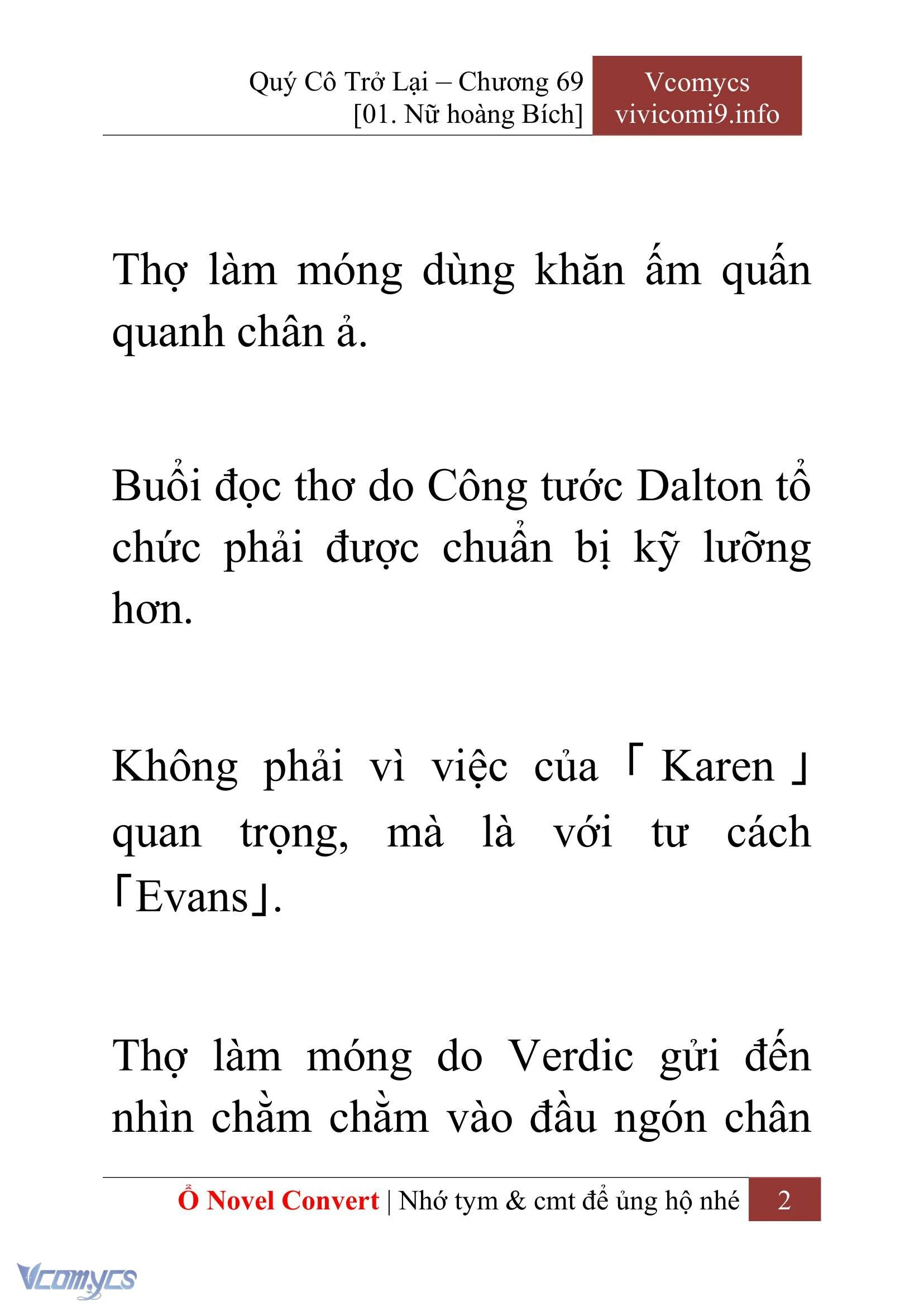 [Novel] Quý Cô Trở Lại Chapter  69 - 4