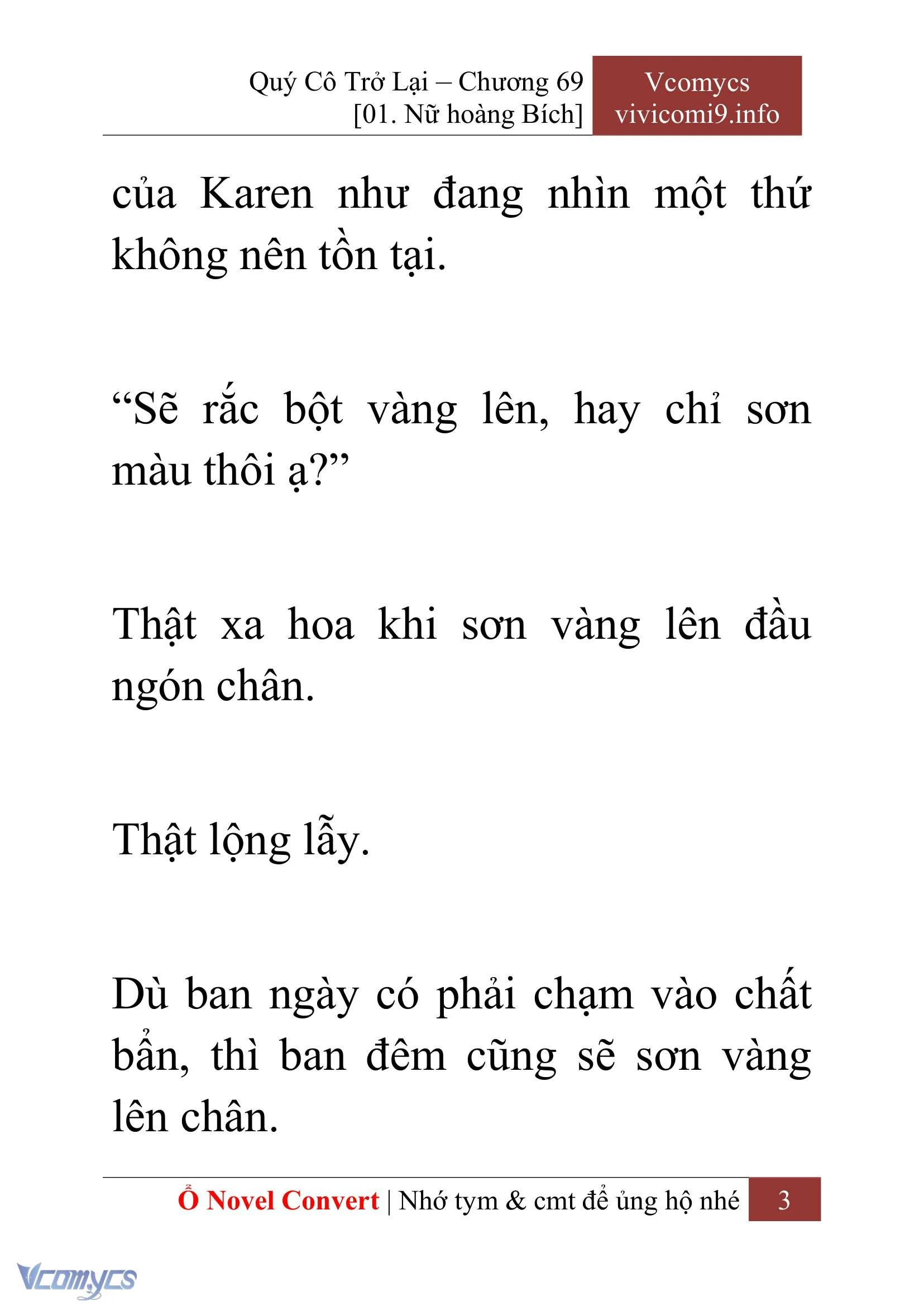 [Novel] Quý Cô Trở Lại Chapter  69 - 5