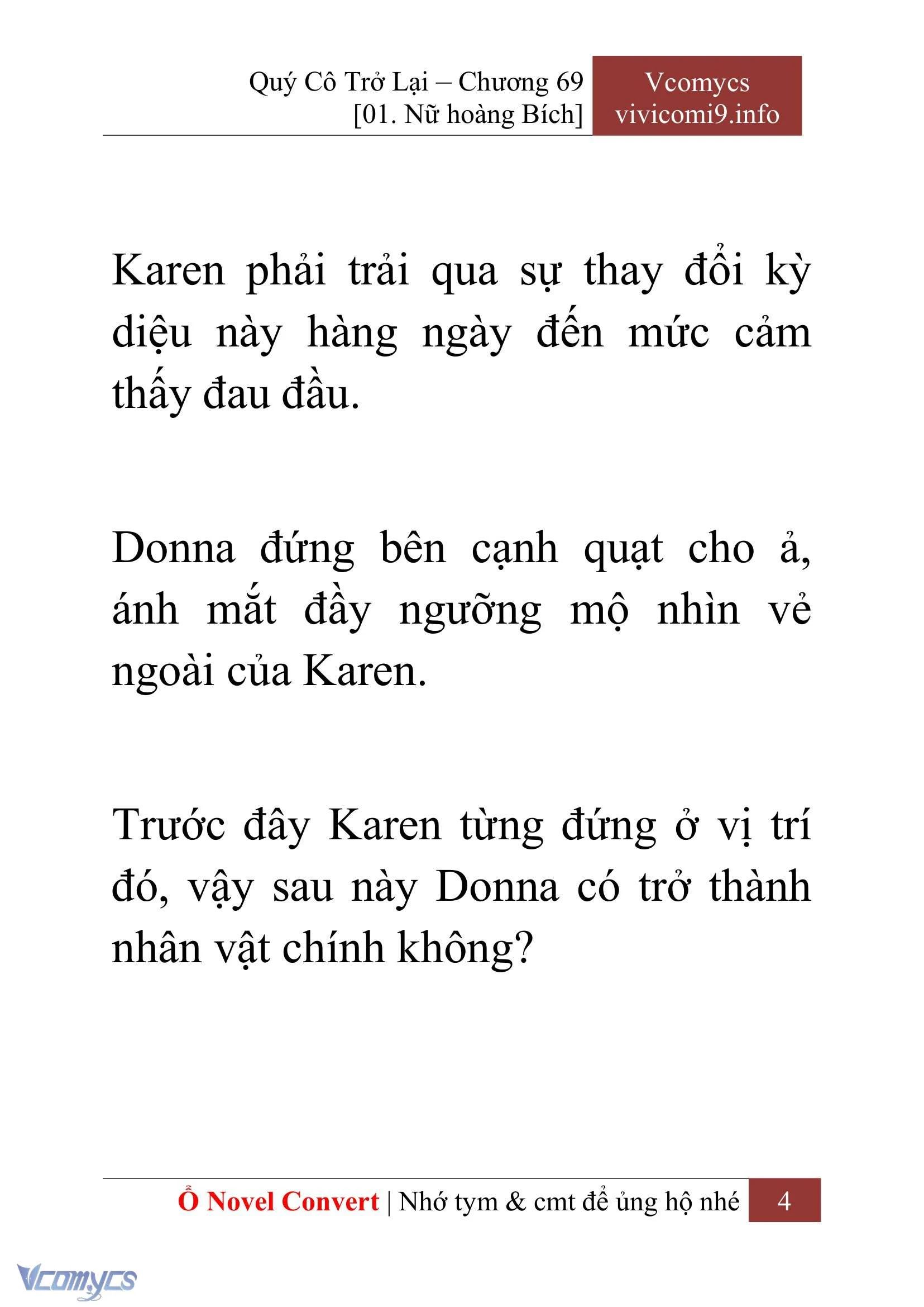 [Novel] Quý Cô Trở Lại Chapter  69 - 6