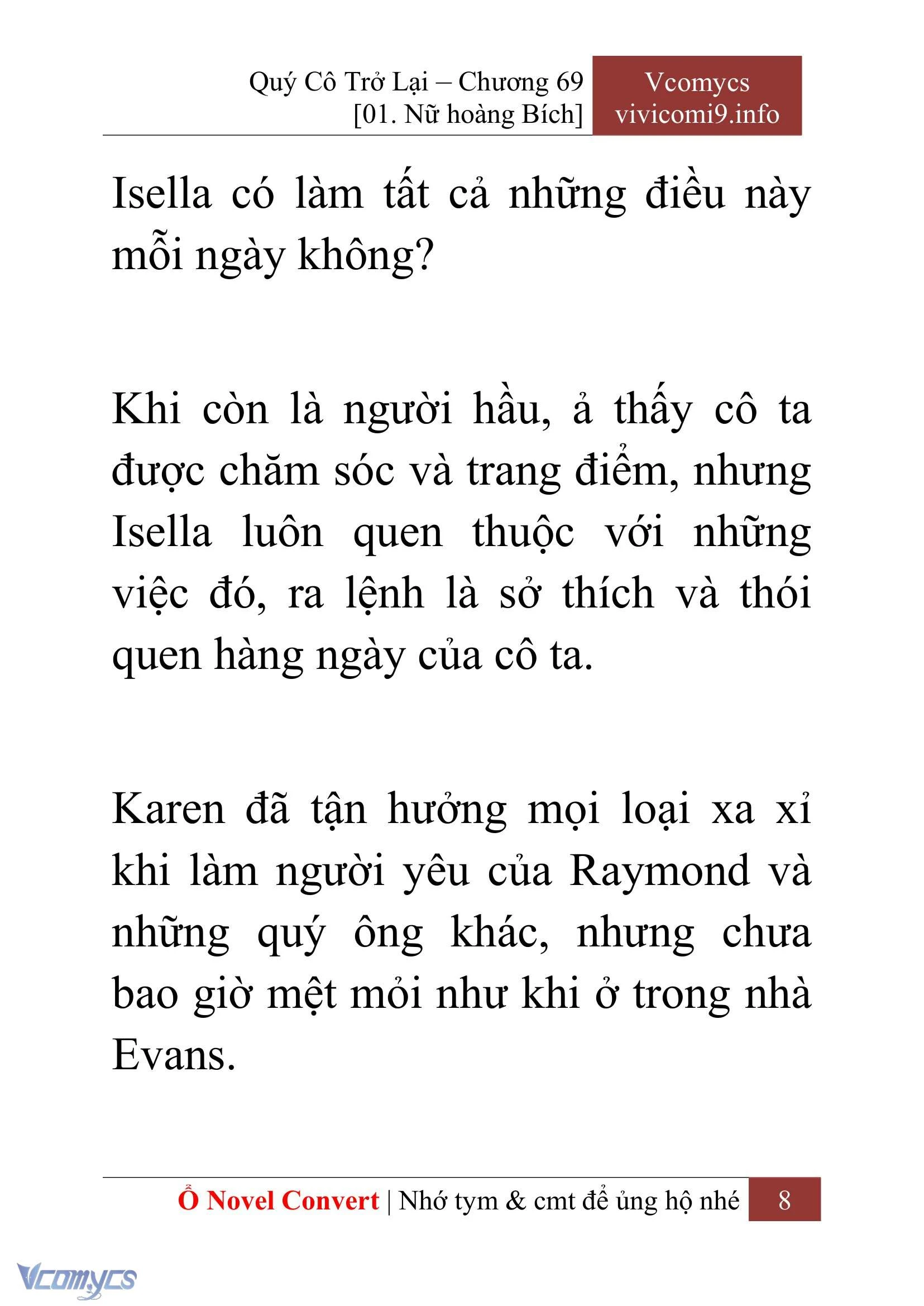 [Novel] Quý Cô Trở Lại Chapter  69 - 10