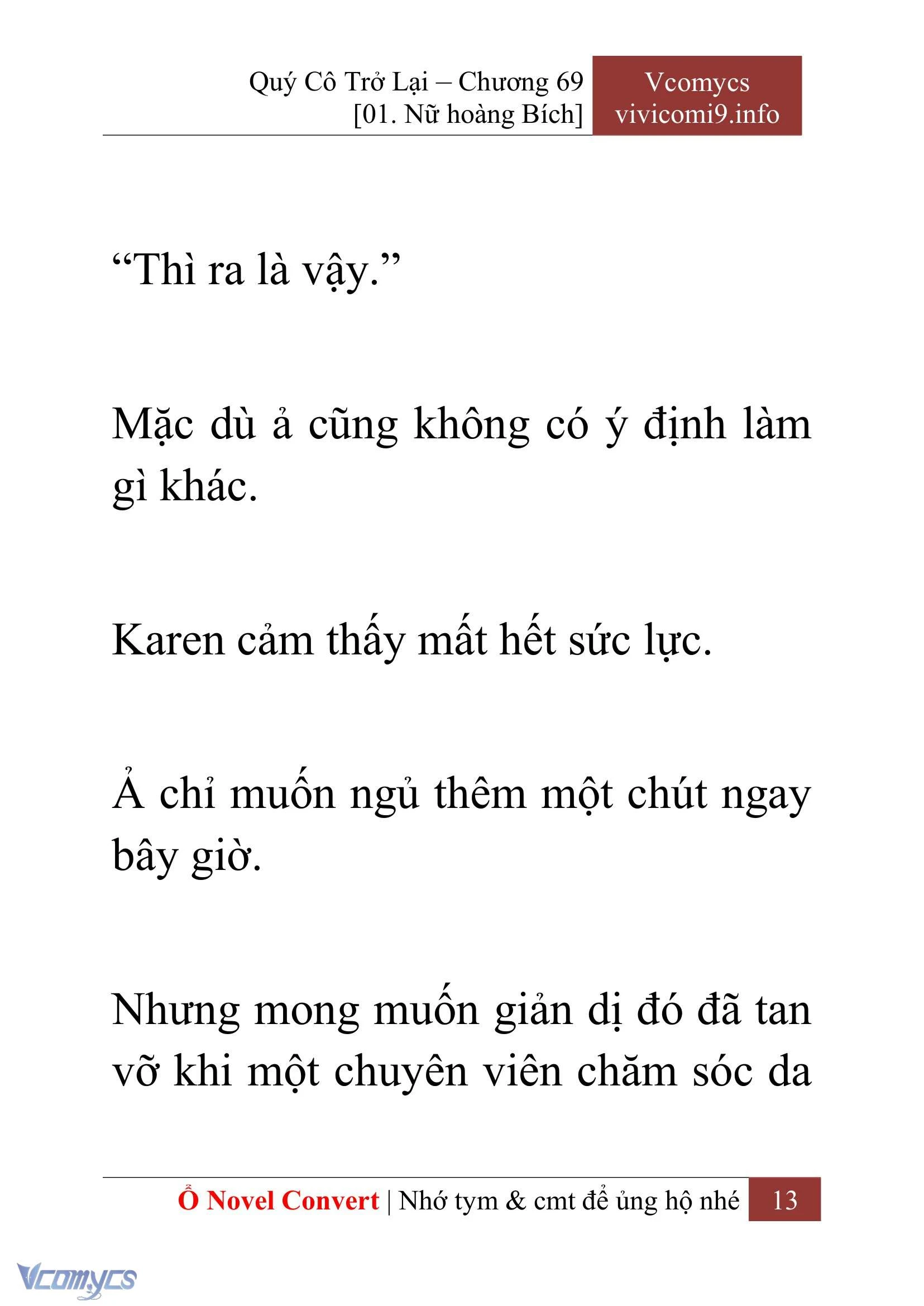 [Novel] Quý Cô Trở Lại Chapter  69 - 15
