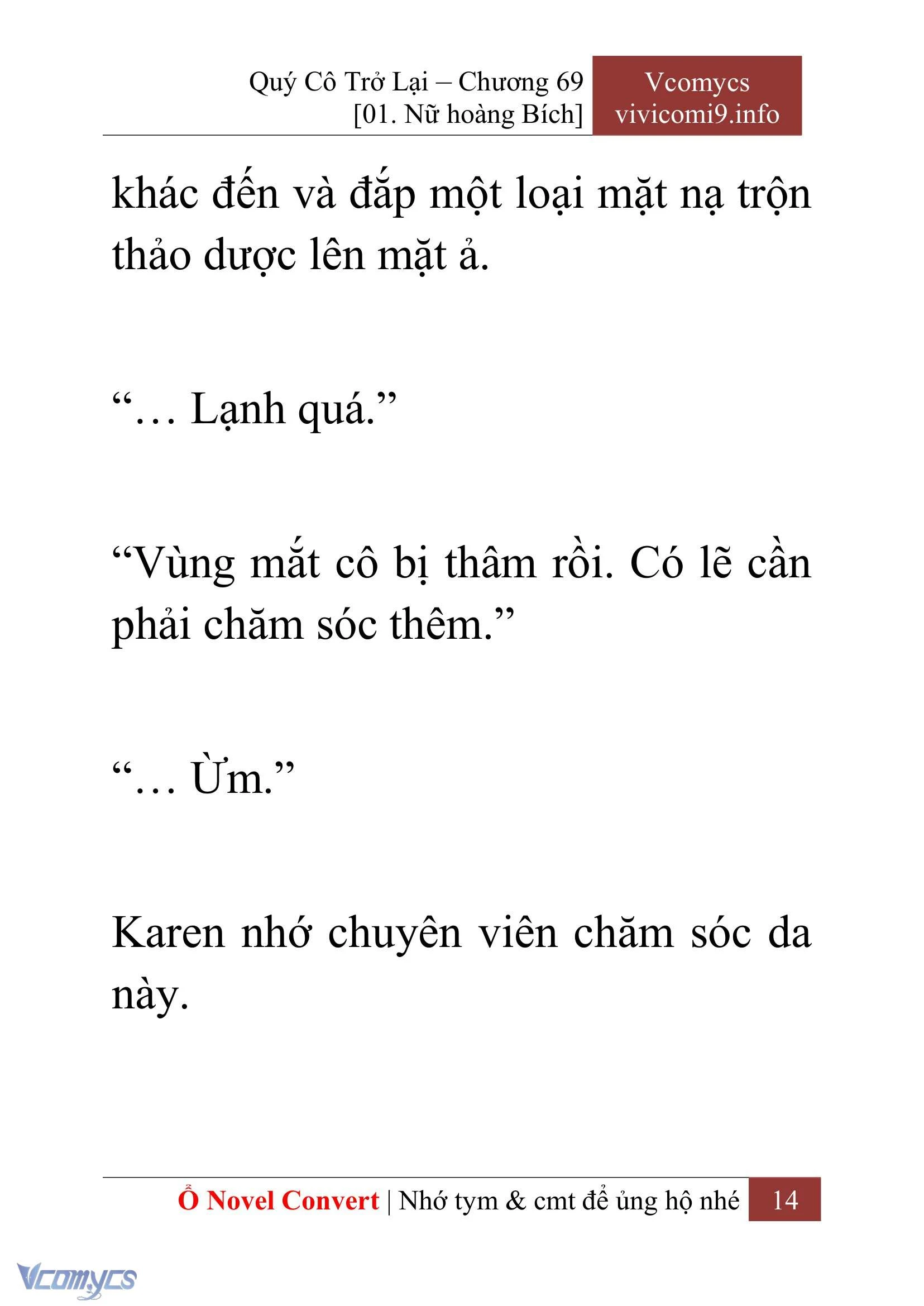 [Novel] Quý Cô Trở Lại Chapter  69 - 16