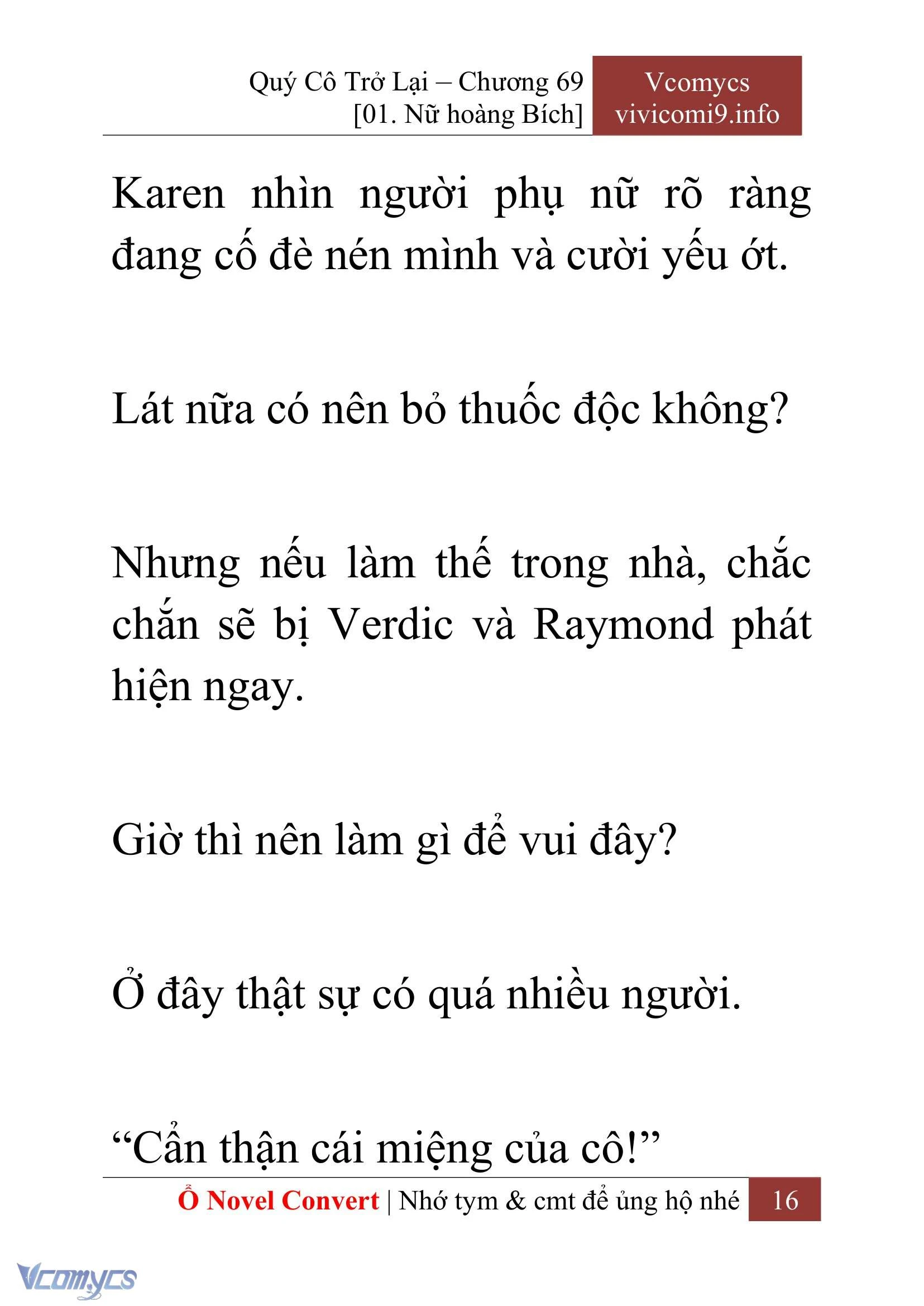 [Novel] Quý Cô Trở Lại Chapter  69 - 18