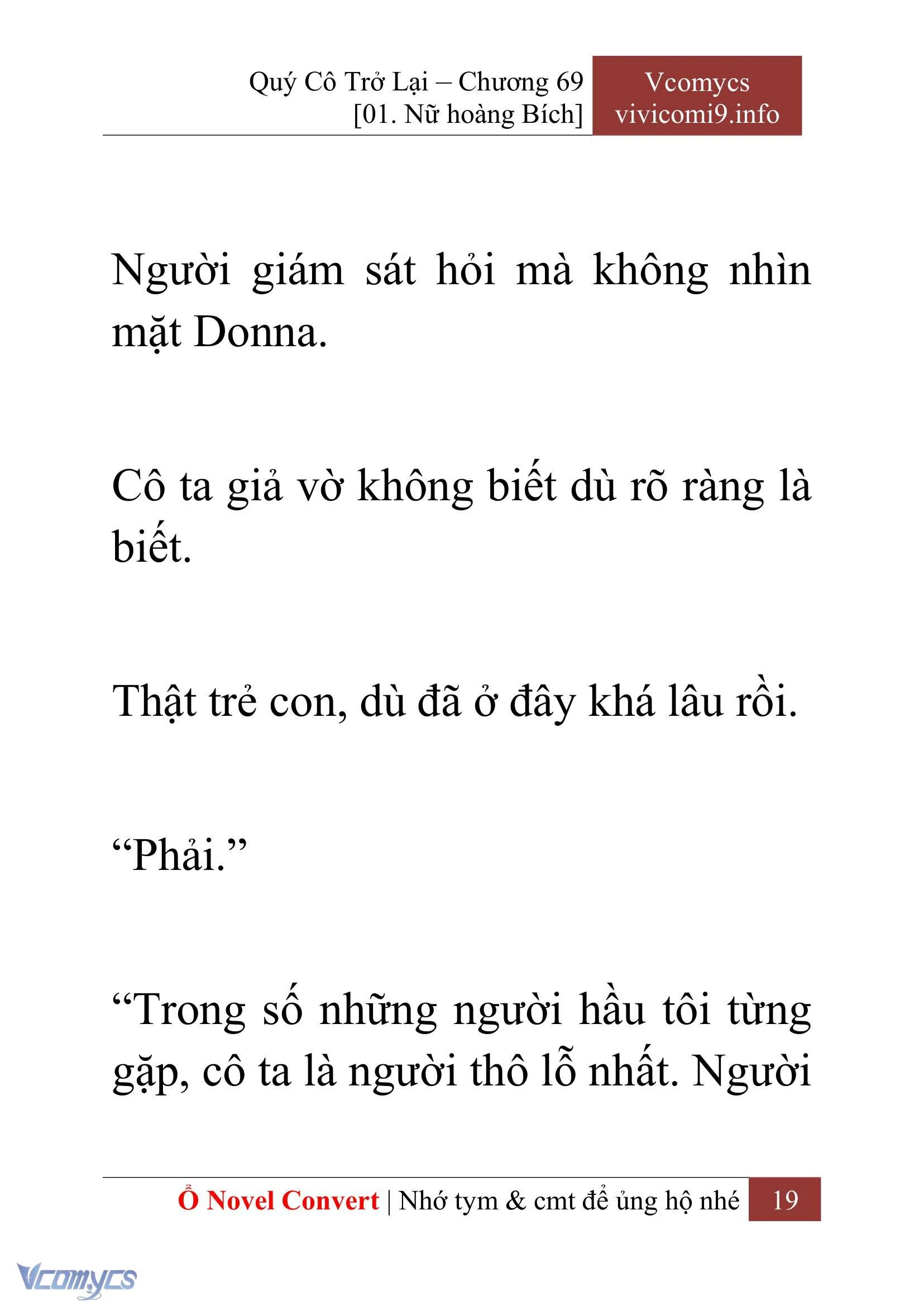 [Novel] Quý Cô Trở Lại Chapter  69 - 21