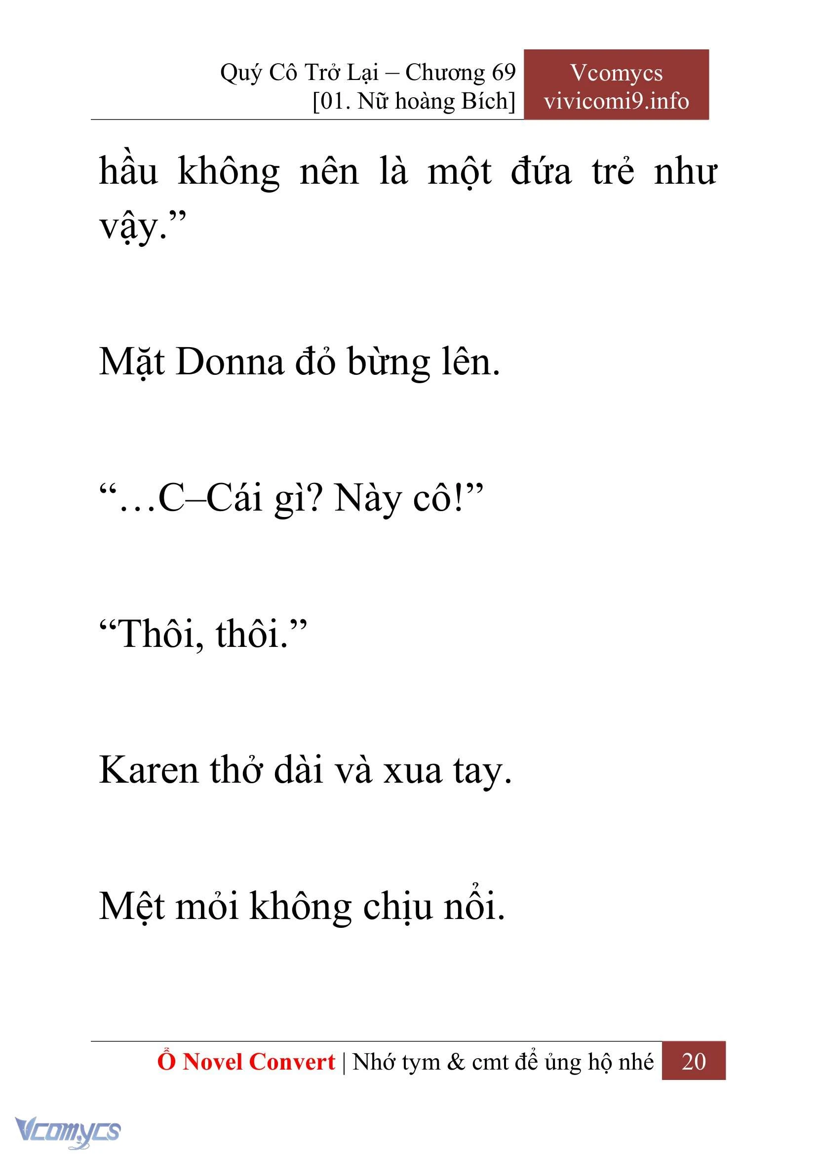 [Novel] Quý Cô Trở Lại Chapter  69 - 22