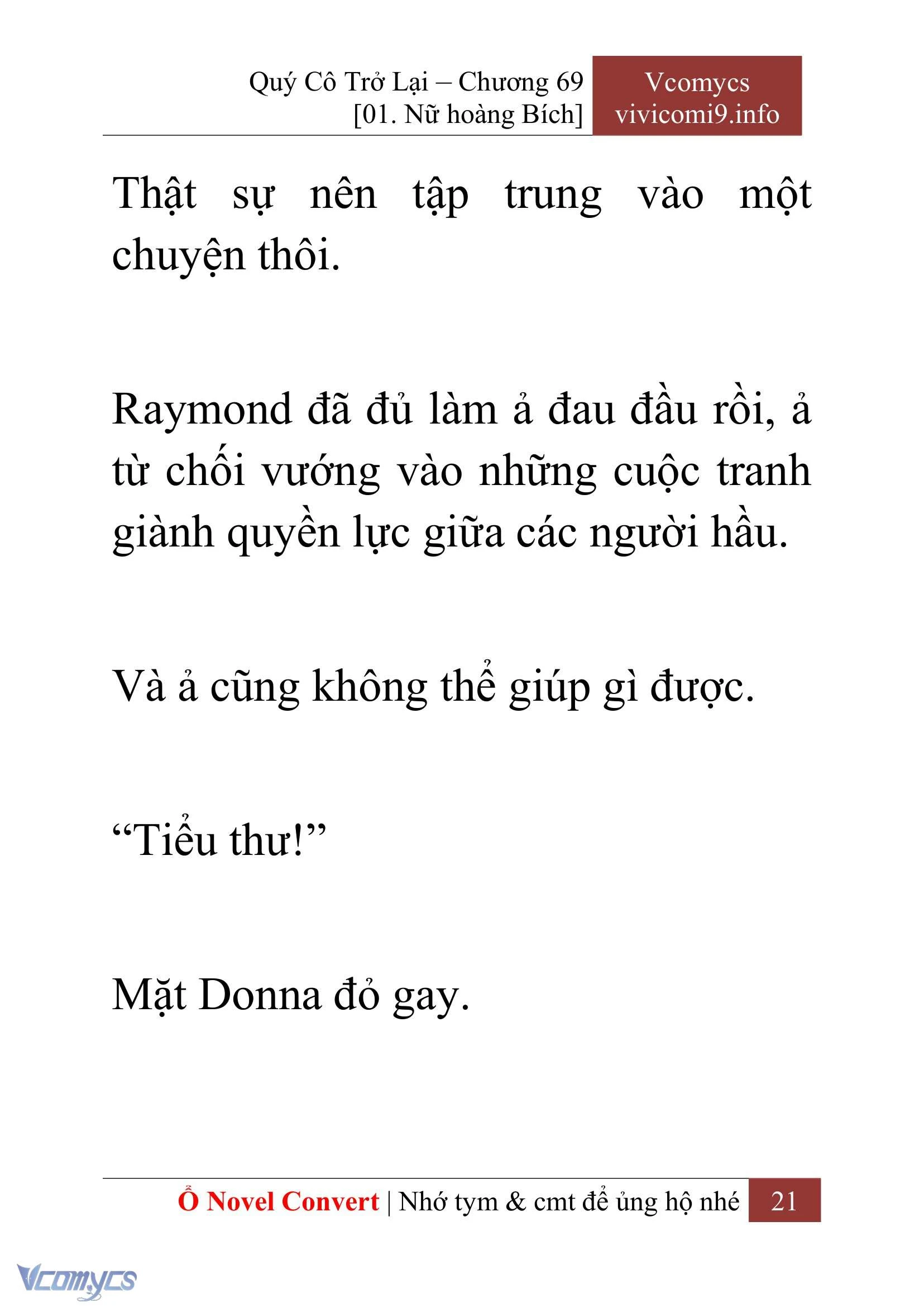 [Novel] Quý Cô Trở Lại Chapter  69 - 23