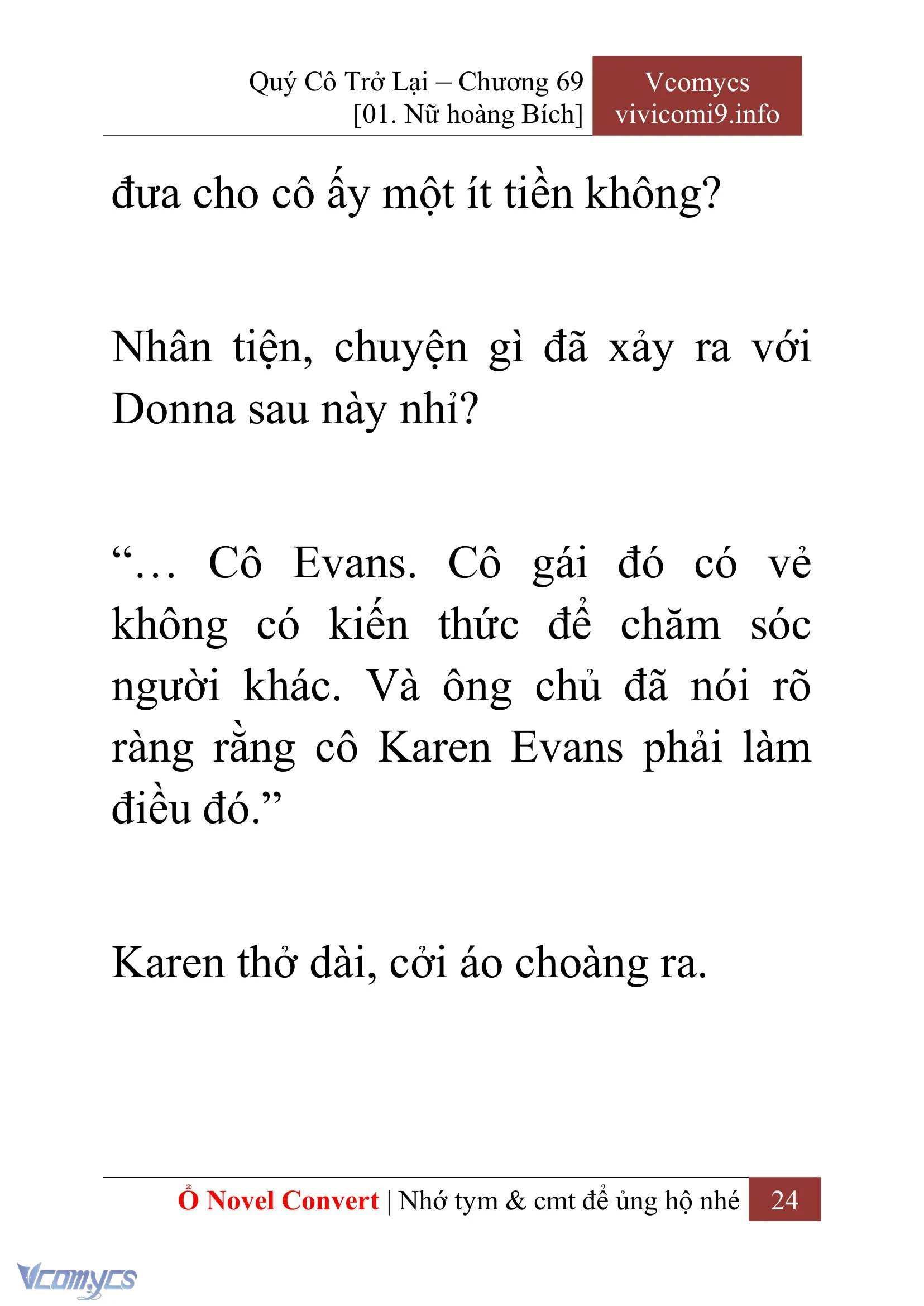[Novel] Quý Cô Trở Lại Chapter  69 - 26