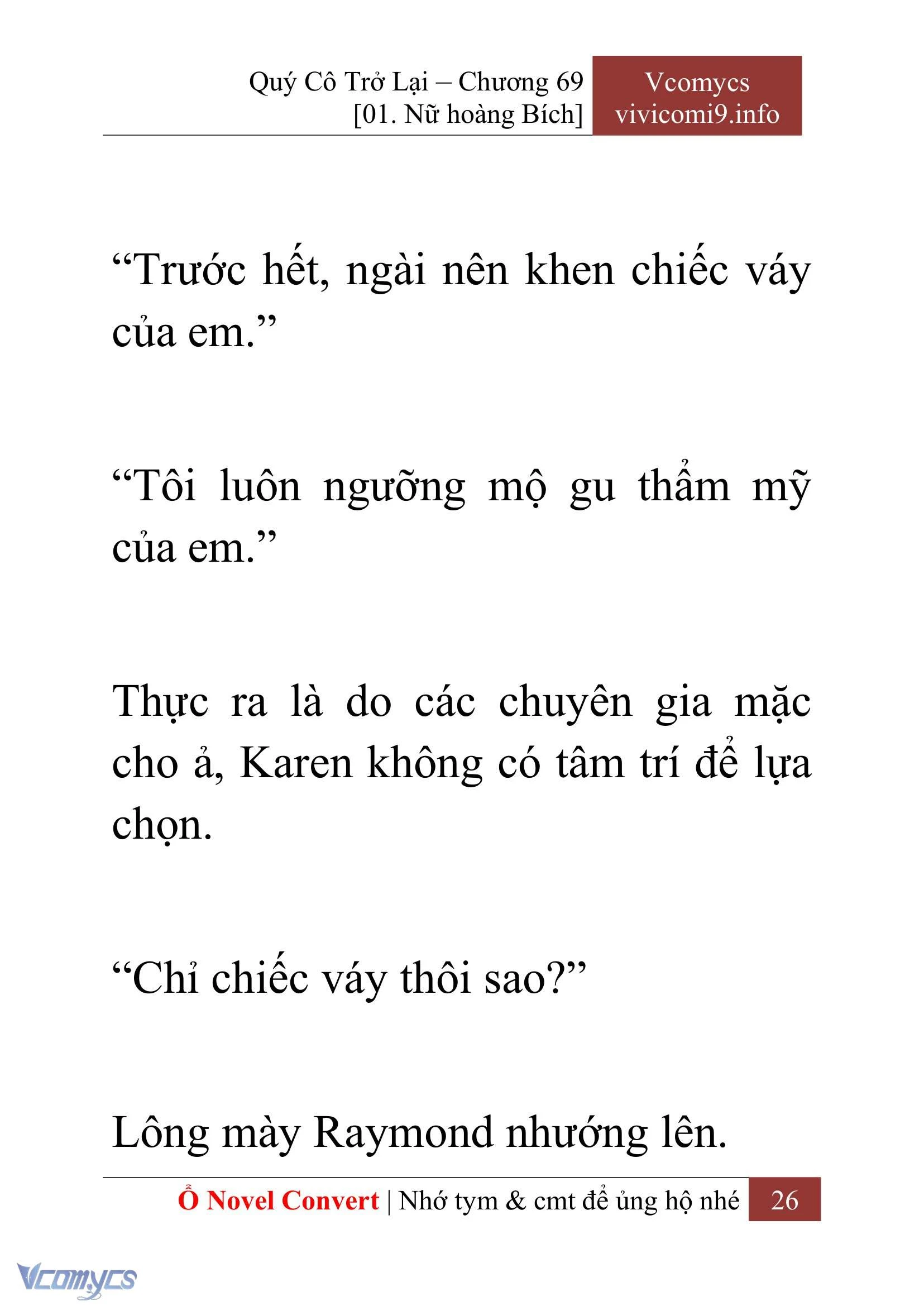 [Novel] Quý Cô Trở Lại Chapter  69 - 28