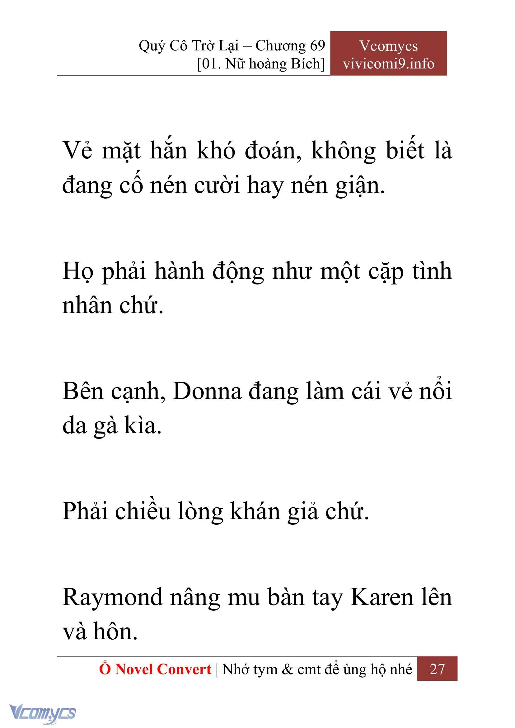 [Novel] Quý Cô Trở Lại Chapter  69 - 29