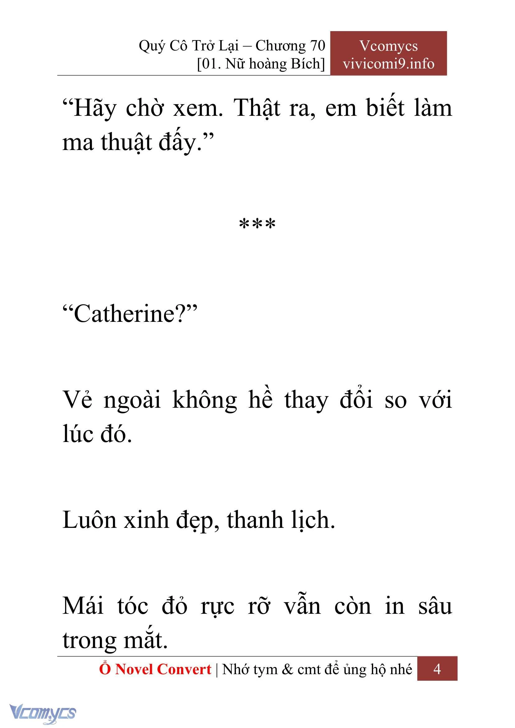 [Novel] Quý Cô Trở Lại Chapter  70 - 6