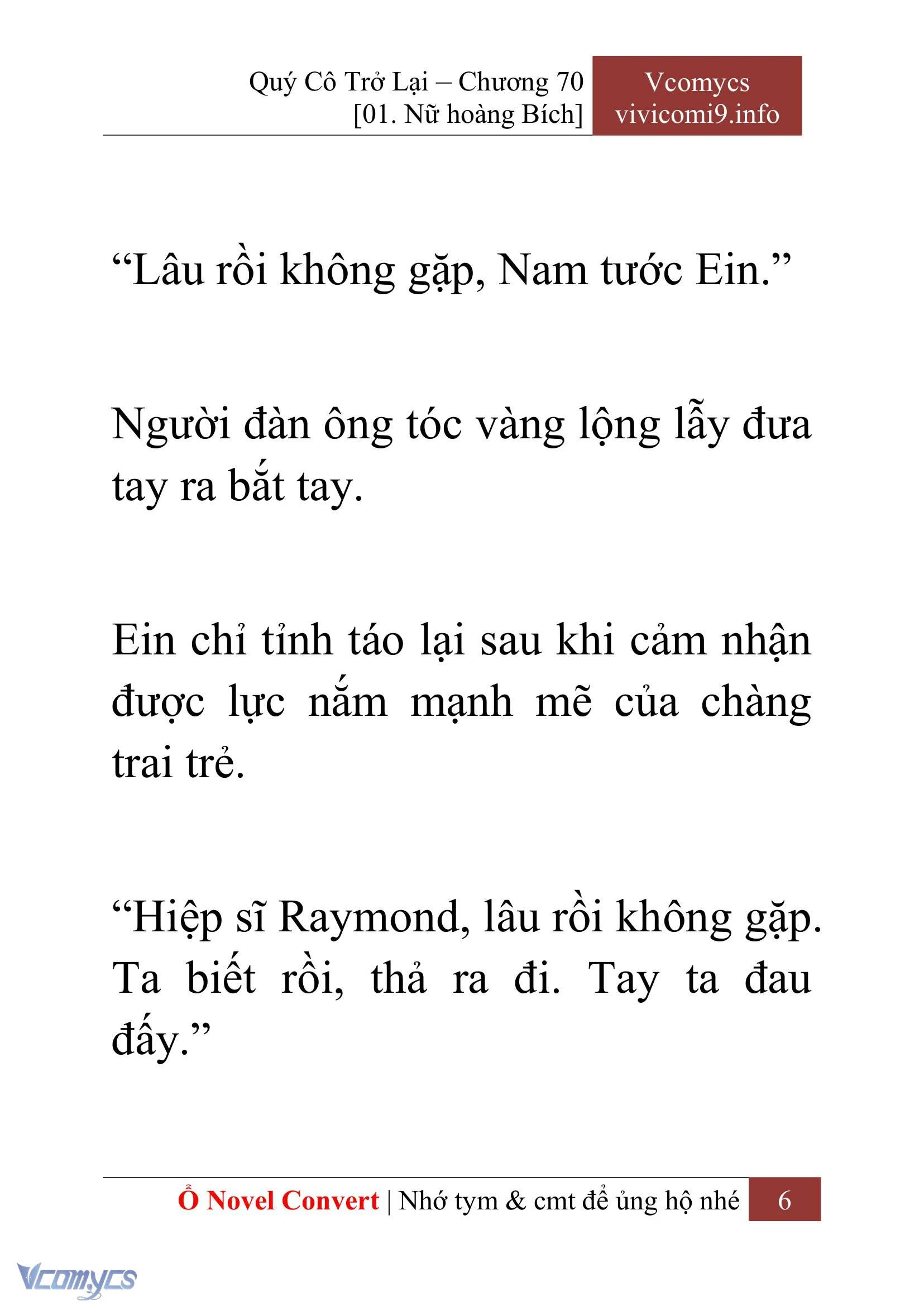 [Novel] Quý Cô Trở Lại Chapter  70 - 8