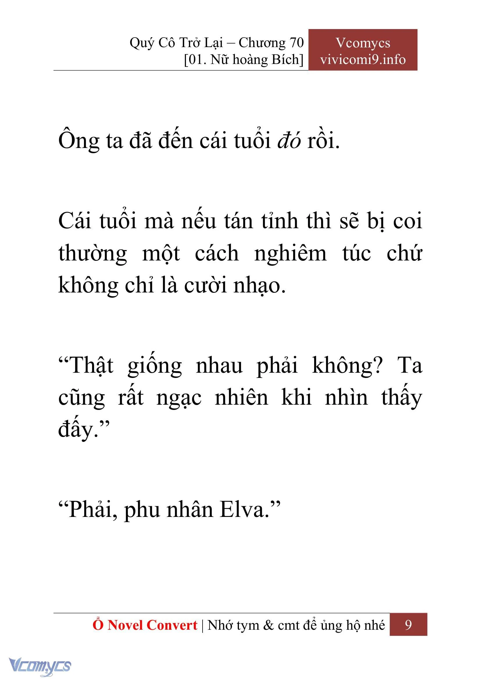[Novel] Quý Cô Trở Lại Chapter  70 - 11