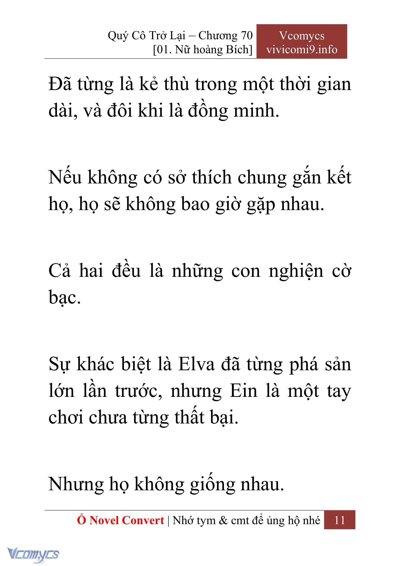 [Novel] Quý Cô Trở Lại Chapter  70 - 13