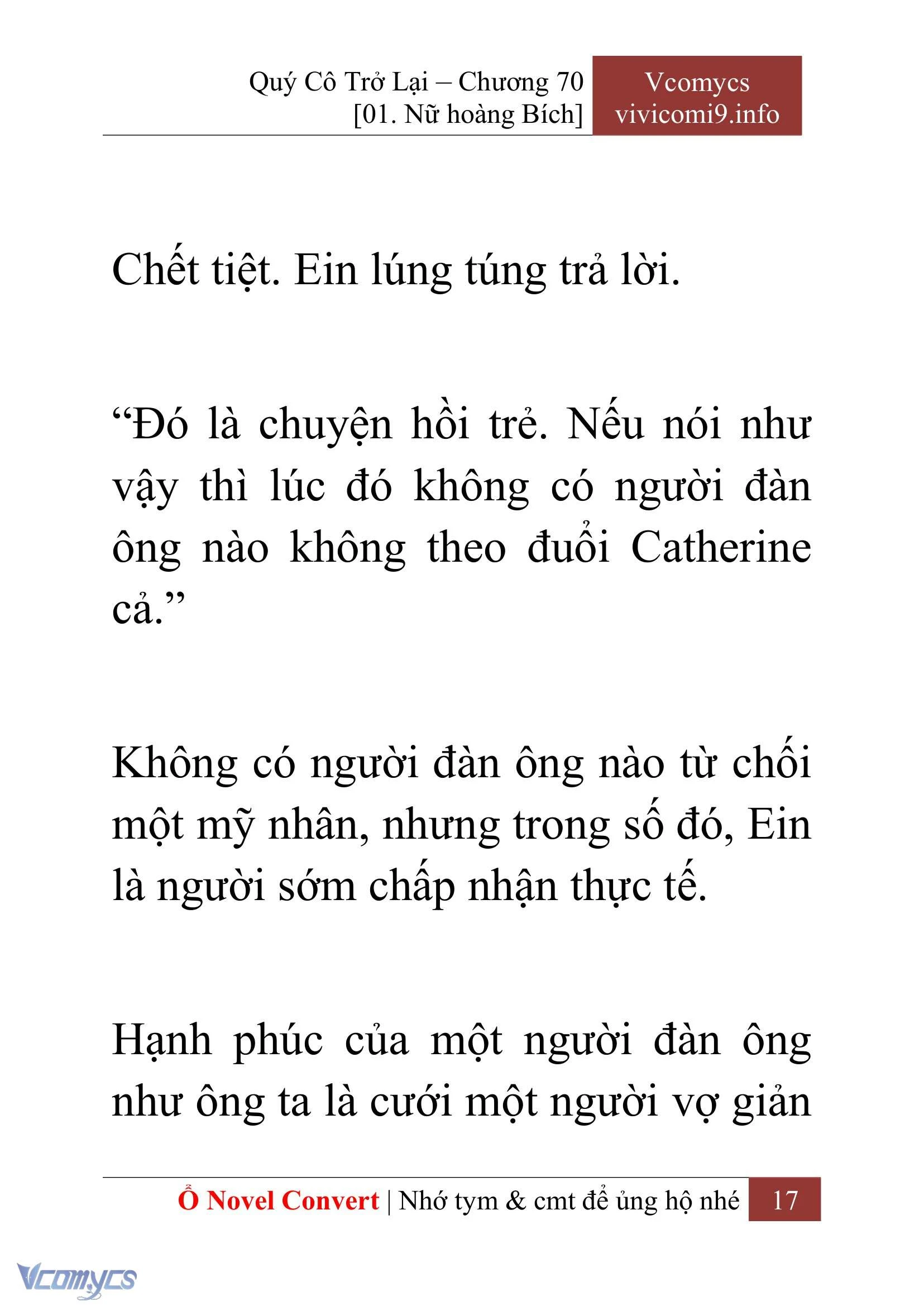 [Novel] Quý Cô Trở Lại Chapter  70 - 19