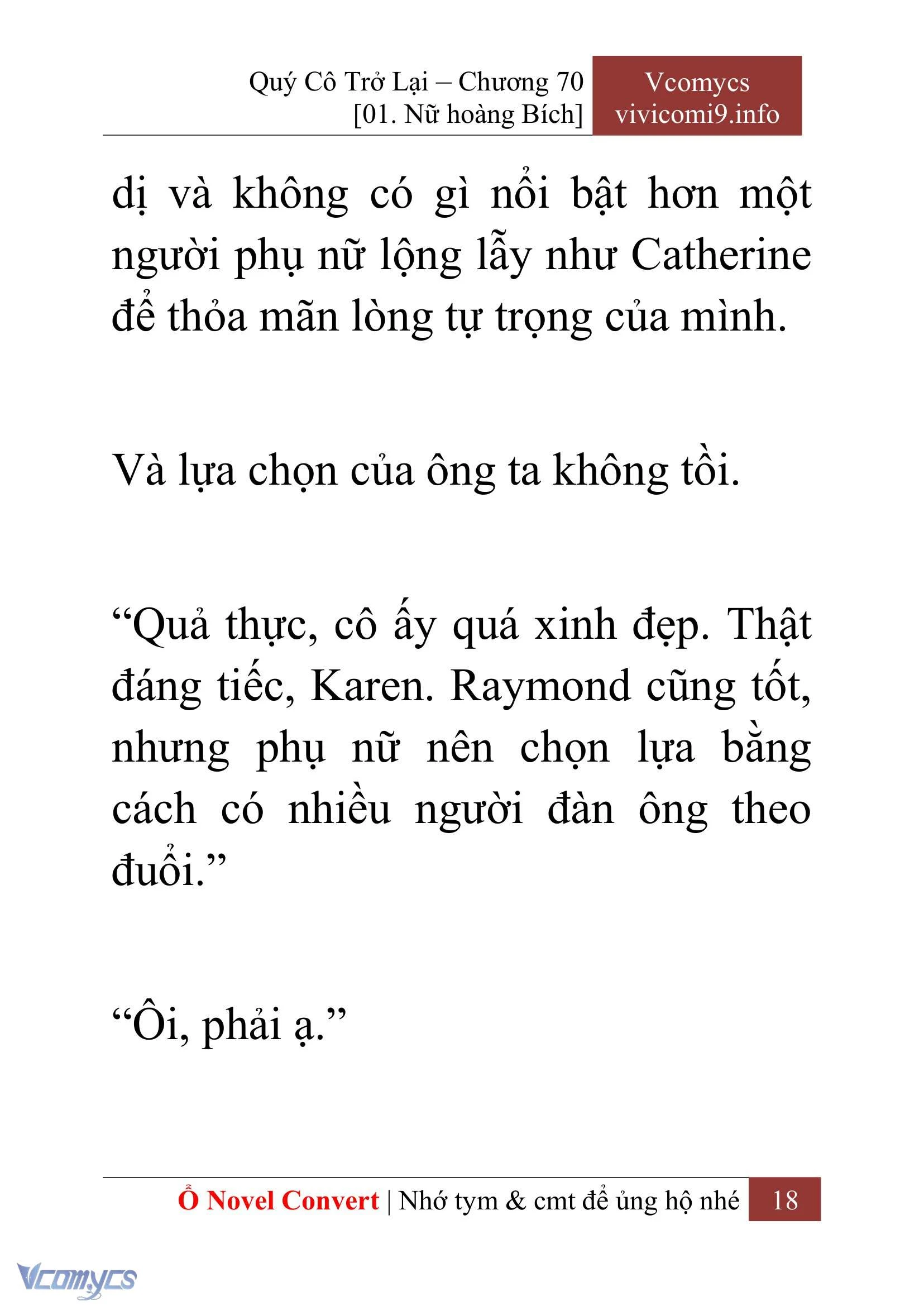 [Novel] Quý Cô Trở Lại Chapter  70 - 20