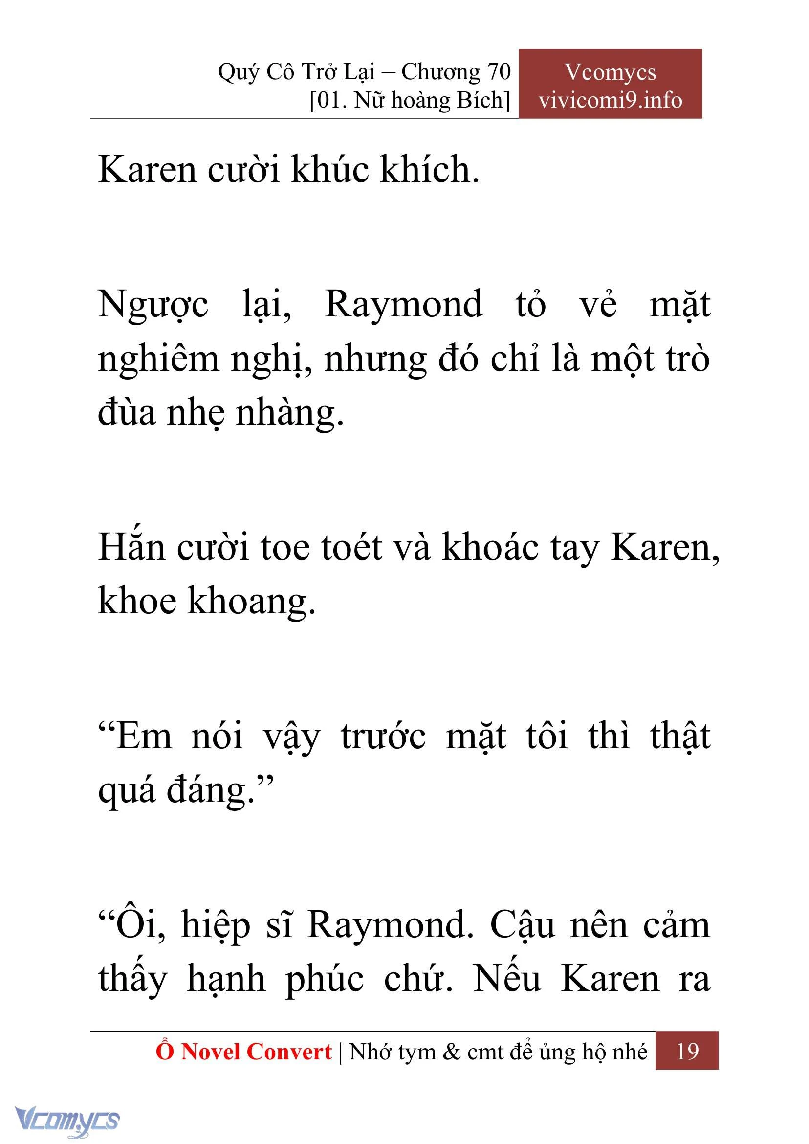 [Novel] Quý Cô Trở Lại Chapter  70 - 21