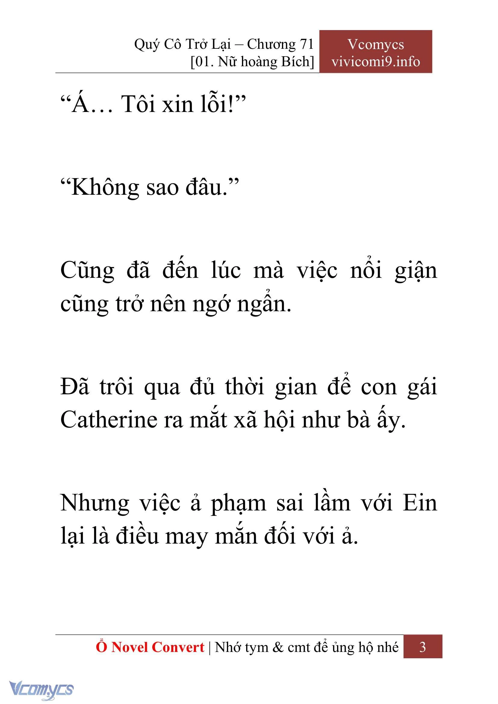[Novel] Quý Cô Trở Lại Chapter  71 - 5