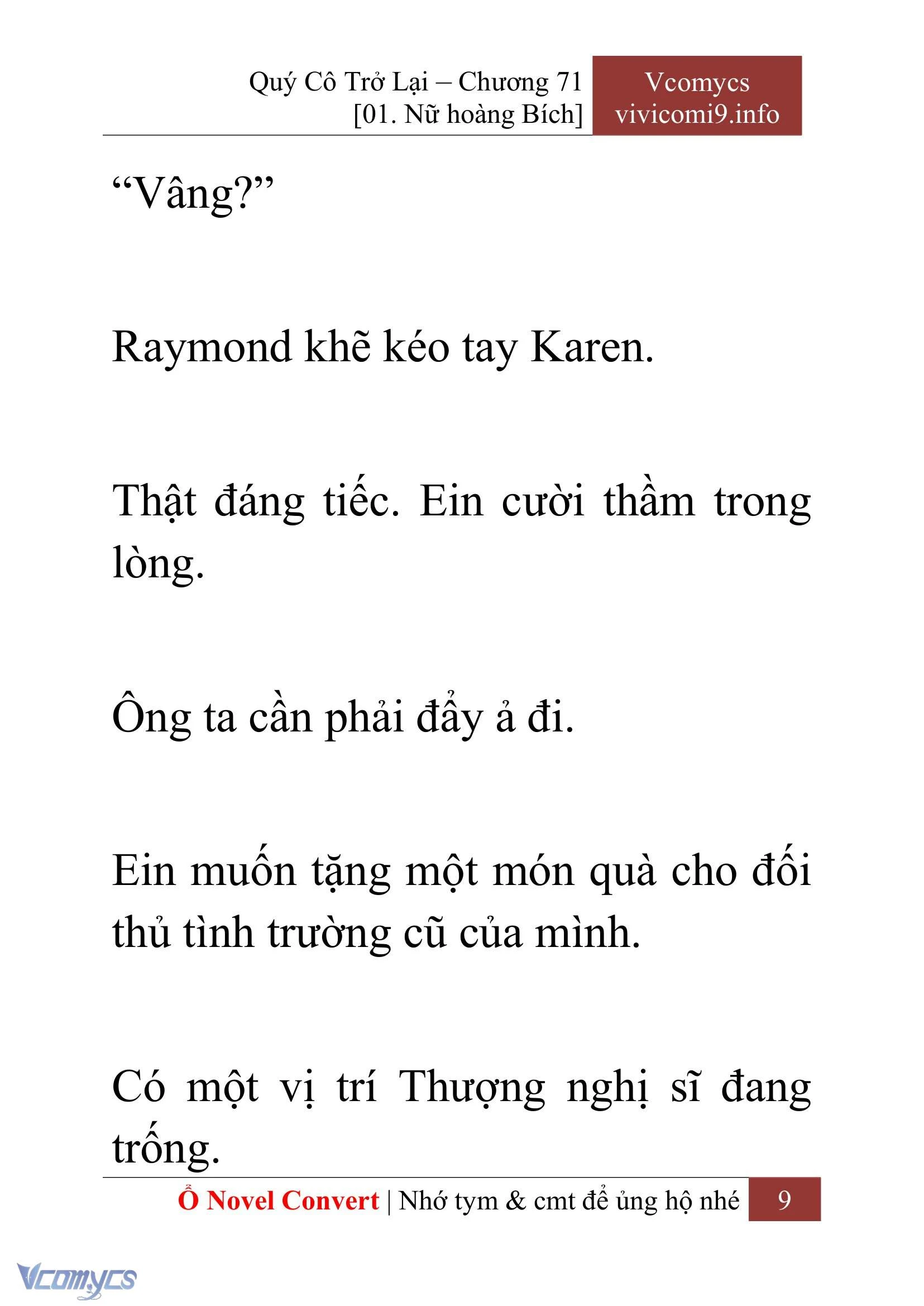 [Novel] Quý Cô Trở Lại Chapter  71 - 11