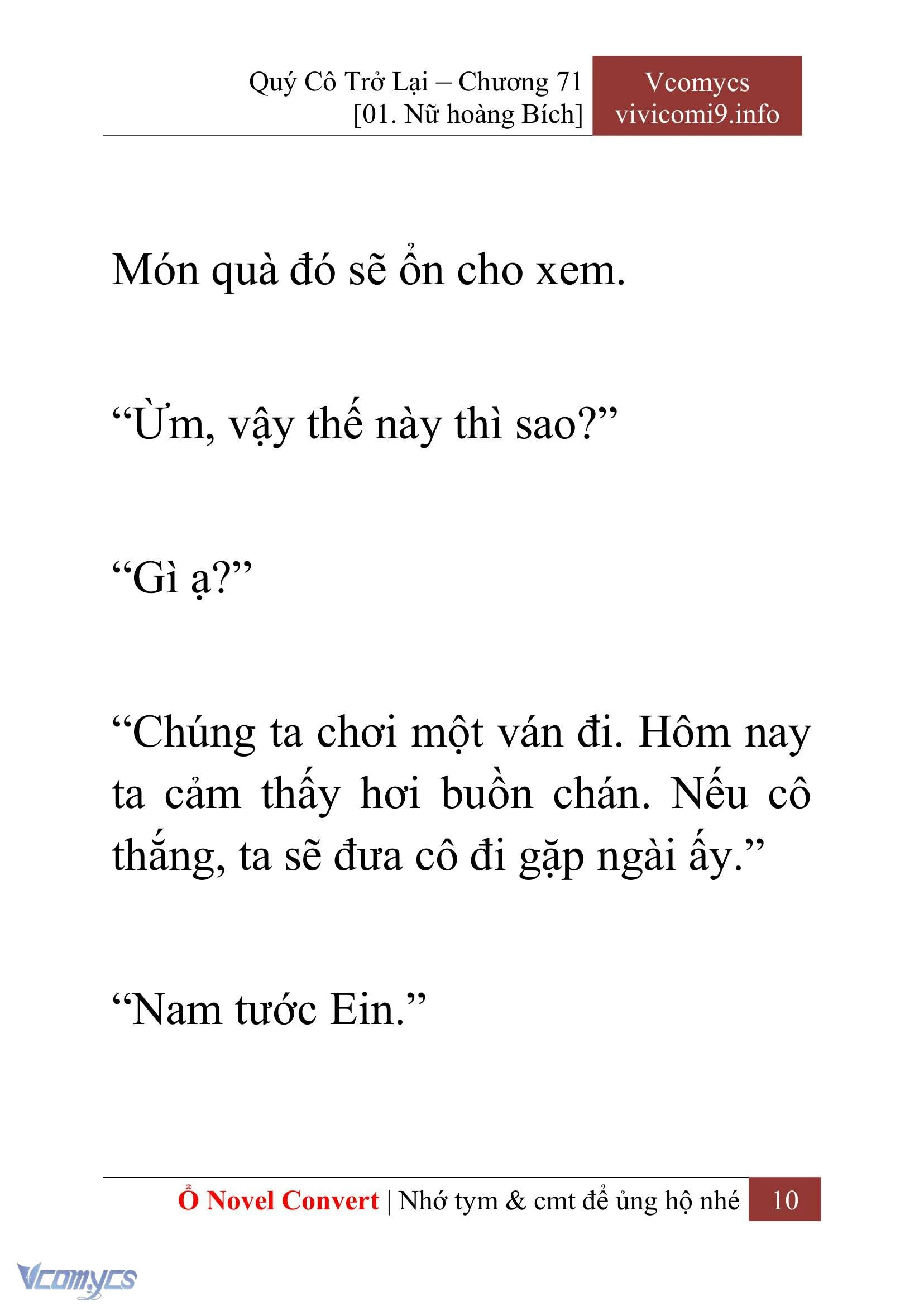 [Novel] Quý Cô Trở Lại Chapter  71 - 12