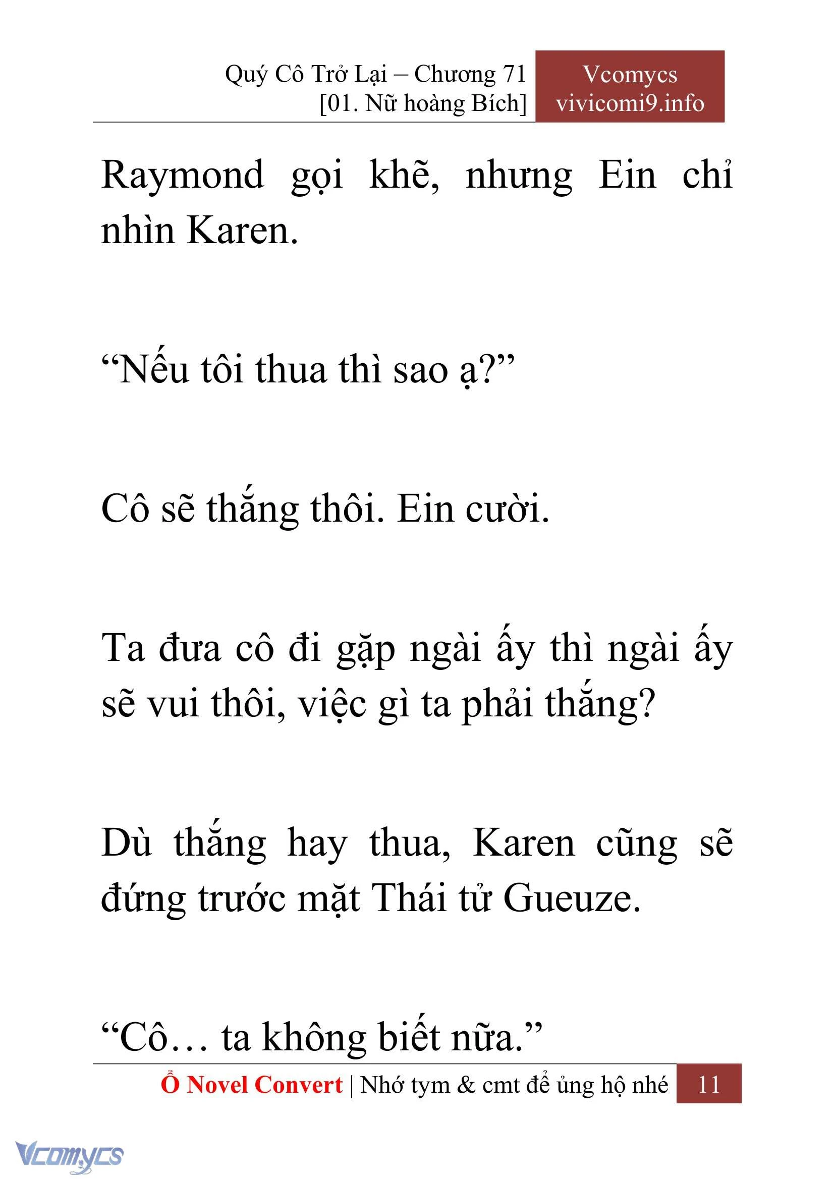 [Novel] Quý Cô Trở Lại Chapter  71 - 13