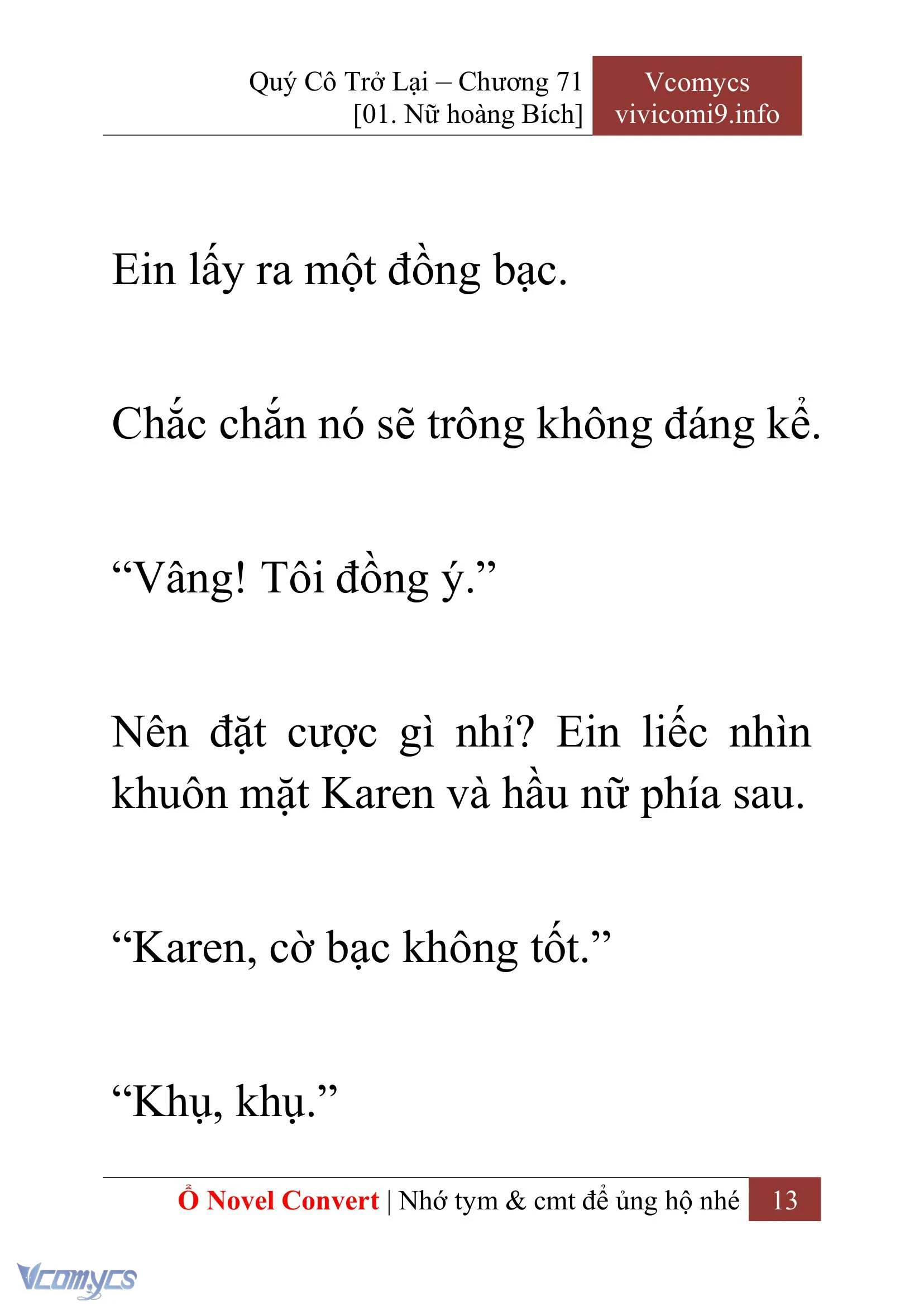 [Novel] Quý Cô Trở Lại Chapter  71 - 15
