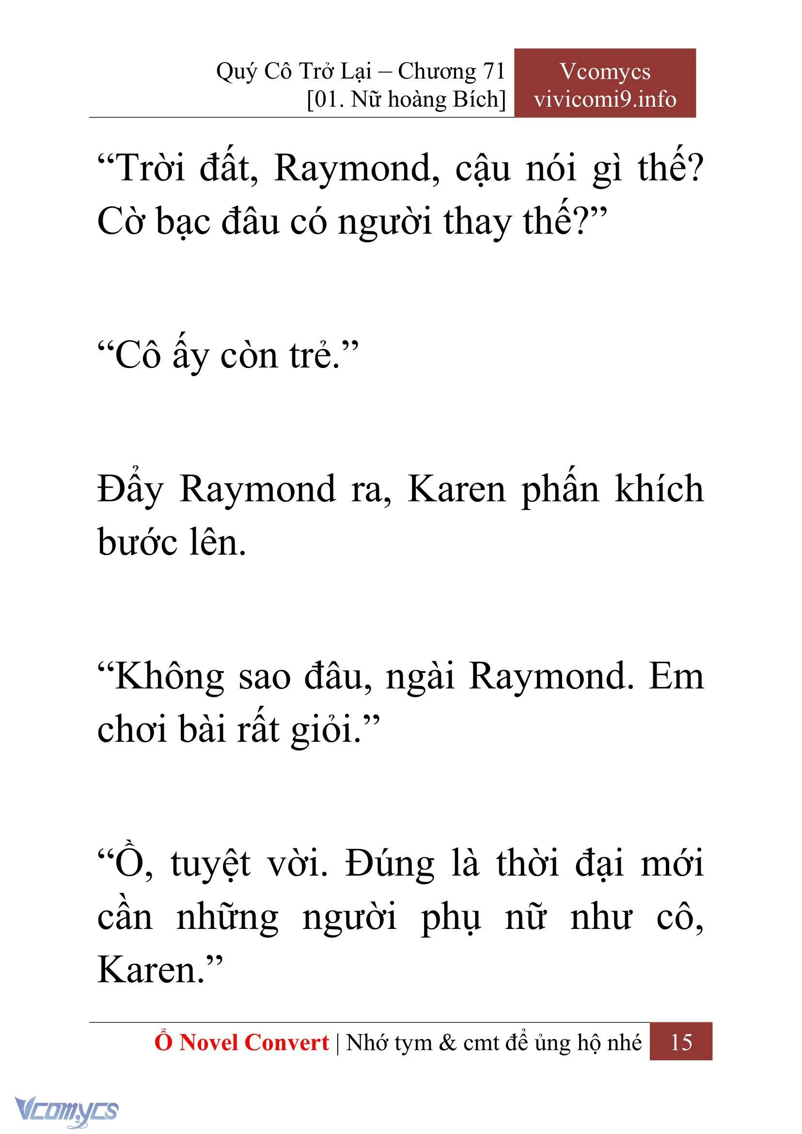 [Novel] Quý Cô Trở Lại Chapter  71 - 17