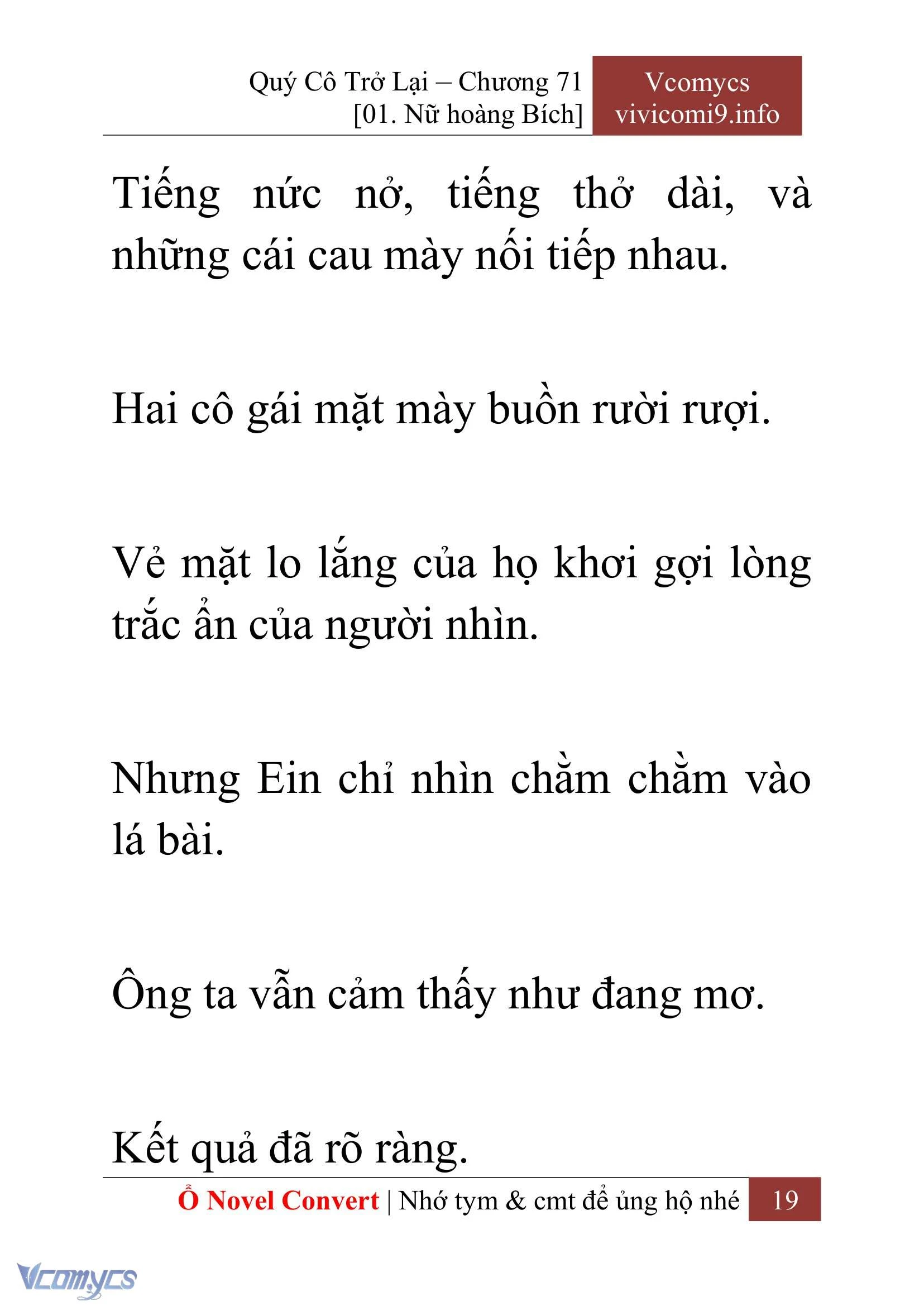 [Novel] Quý Cô Trở Lại Chapter  71 - 21