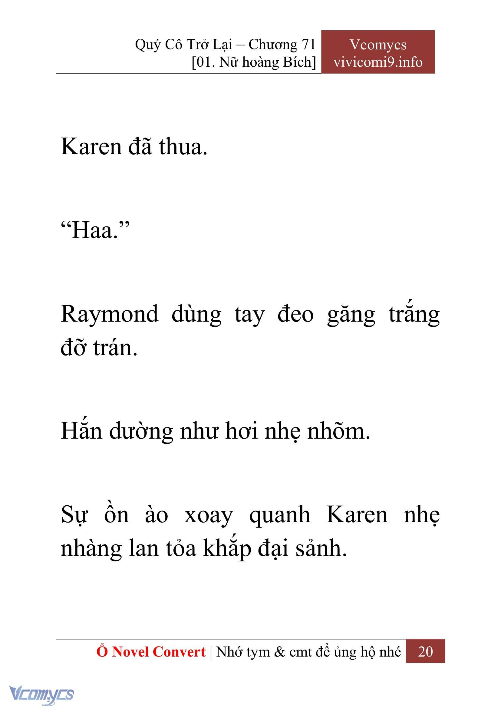 [Novel] Quý Cô Trở Lại Chapter  71 - 22
