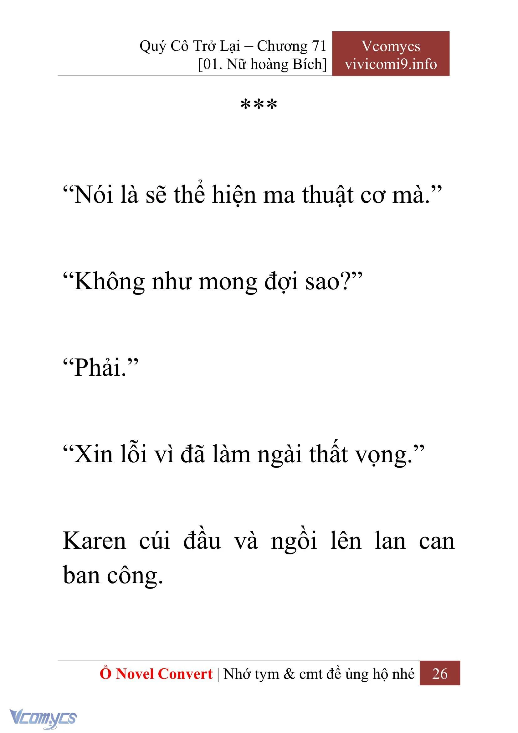 [Novel] Quý Cô Trở Lại Chapter  71 - 28