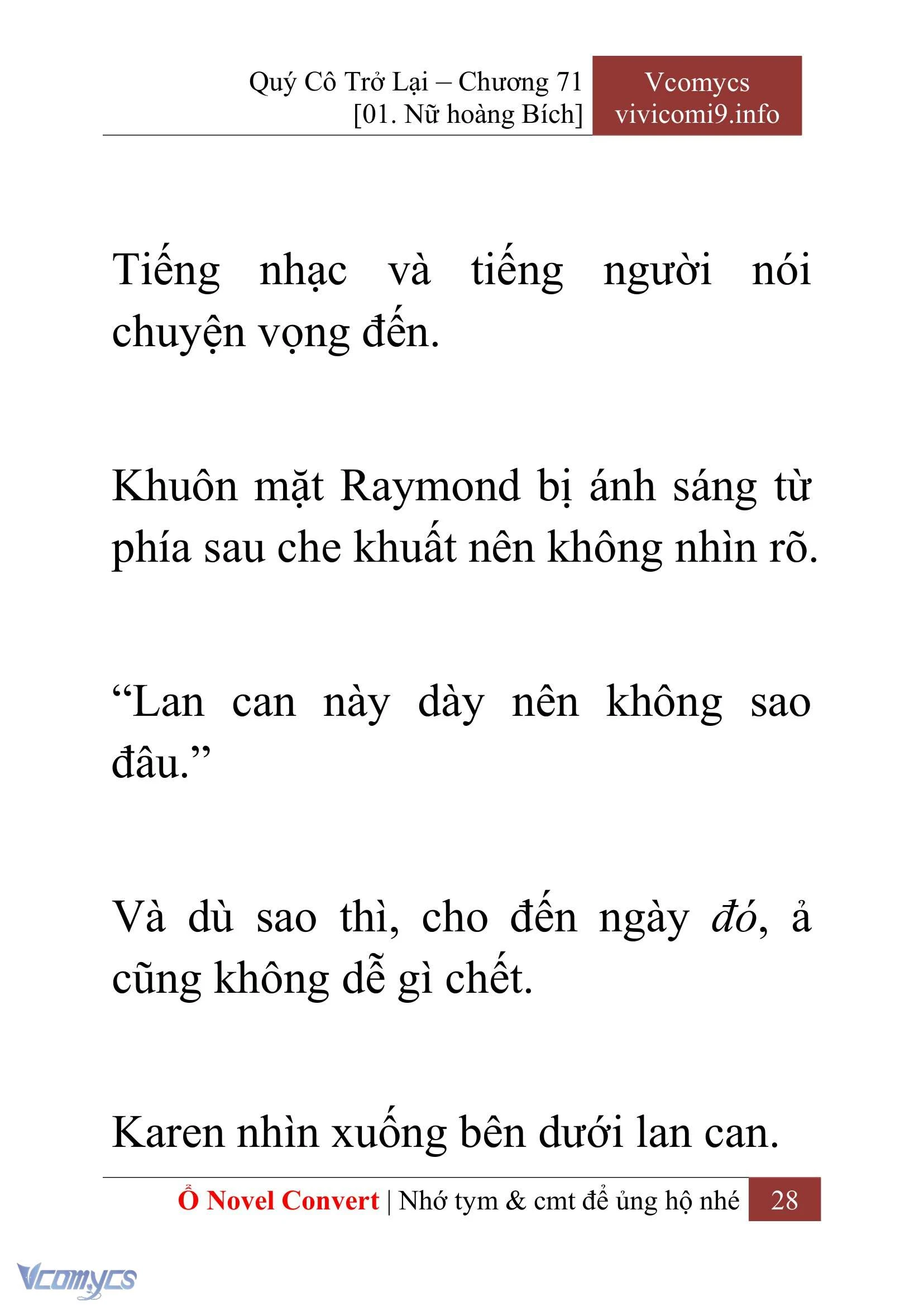 [Novel] Quý Cô Trở Lại Chapter  71 - 30