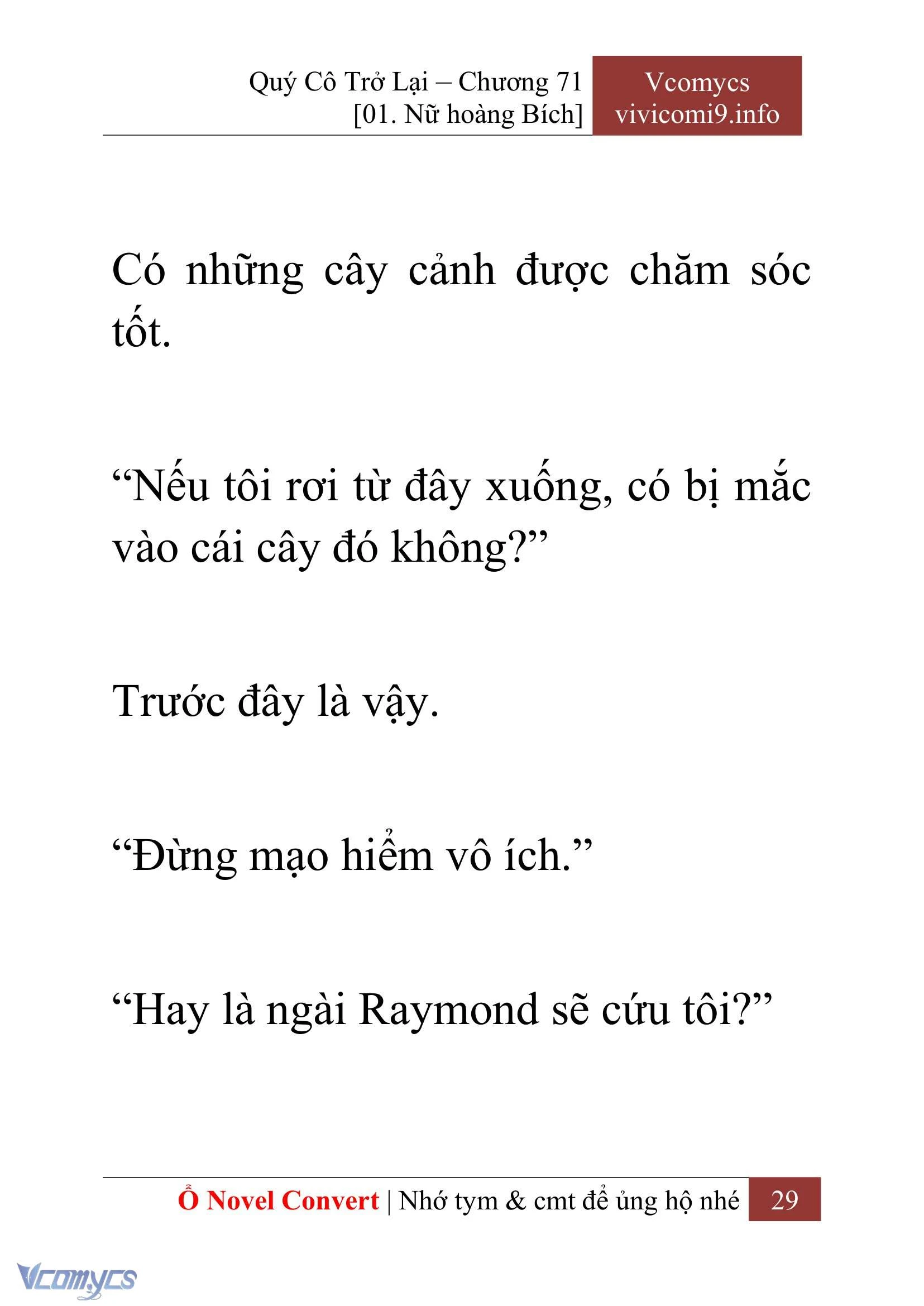 [Novel] Quý Cô Trở Lại Chapter  71 - 31