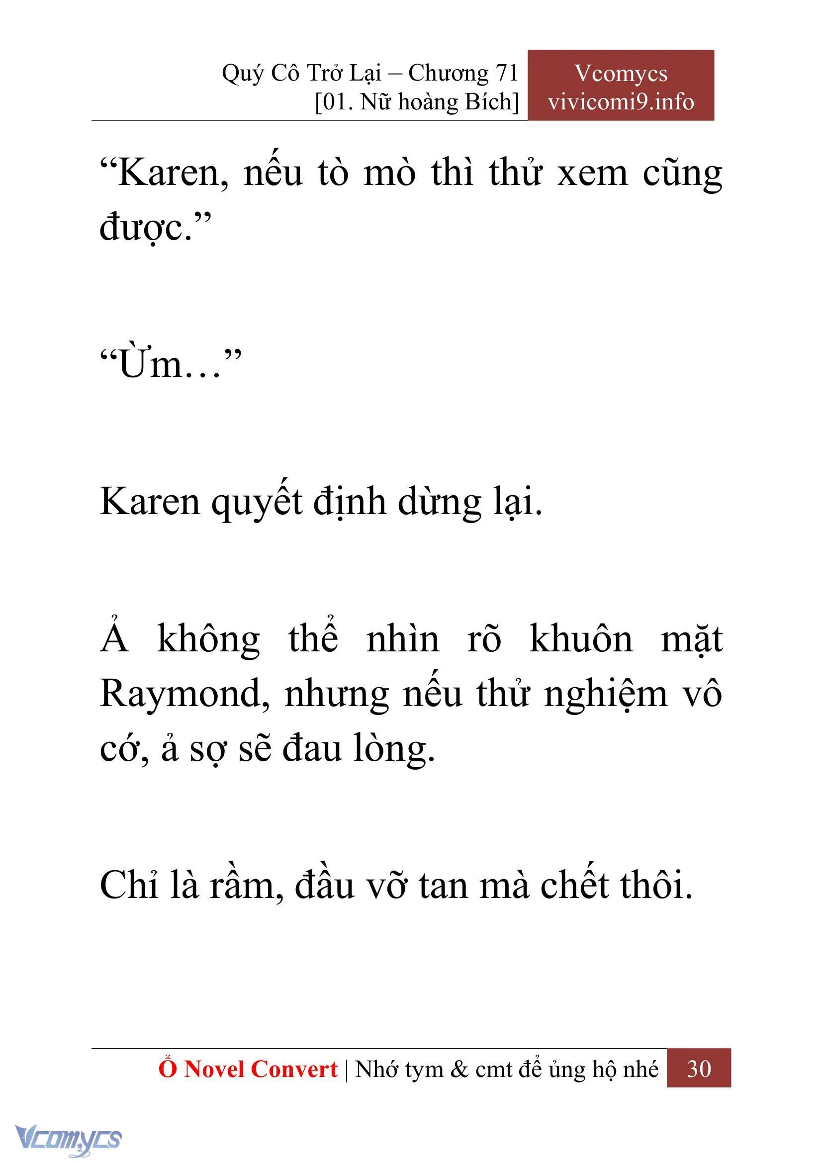 [Novel] Quý Cô Trở Lại Chapter  71 - 32