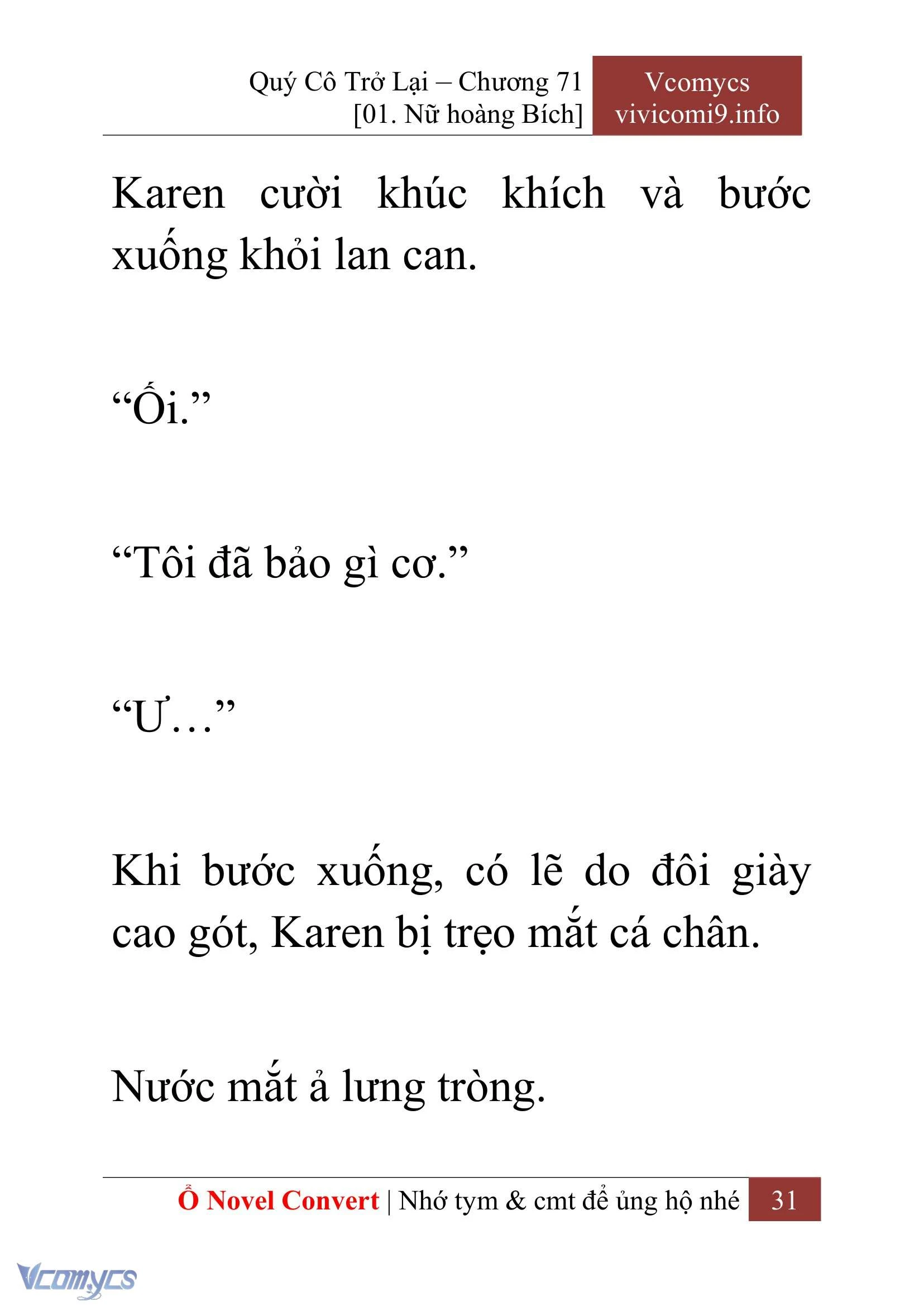 [Novel] Quý Cô Trở Lại Chapter  71 - 33