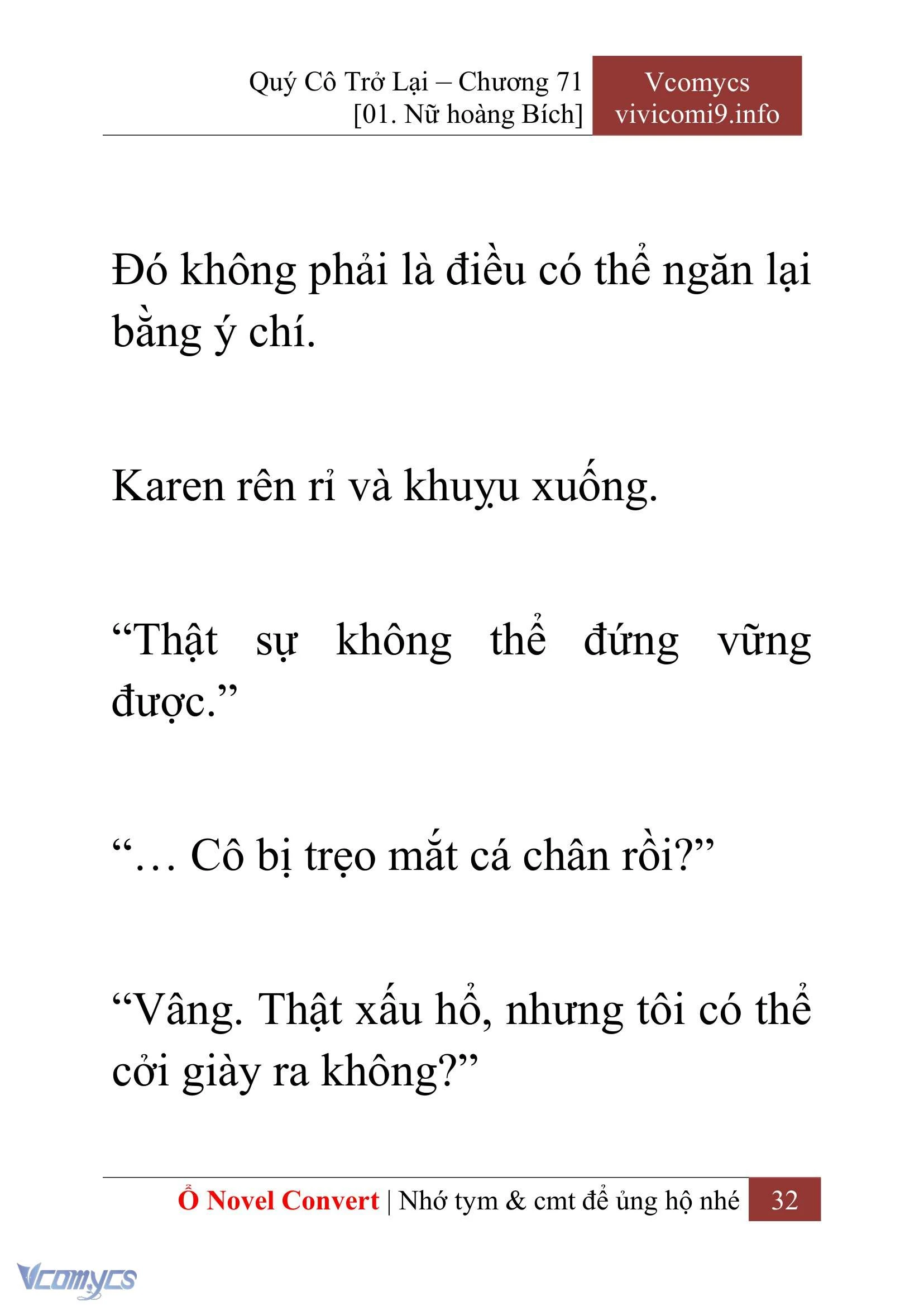 [Novel] Quý Cô Trở Lại Chapter  71 - 34