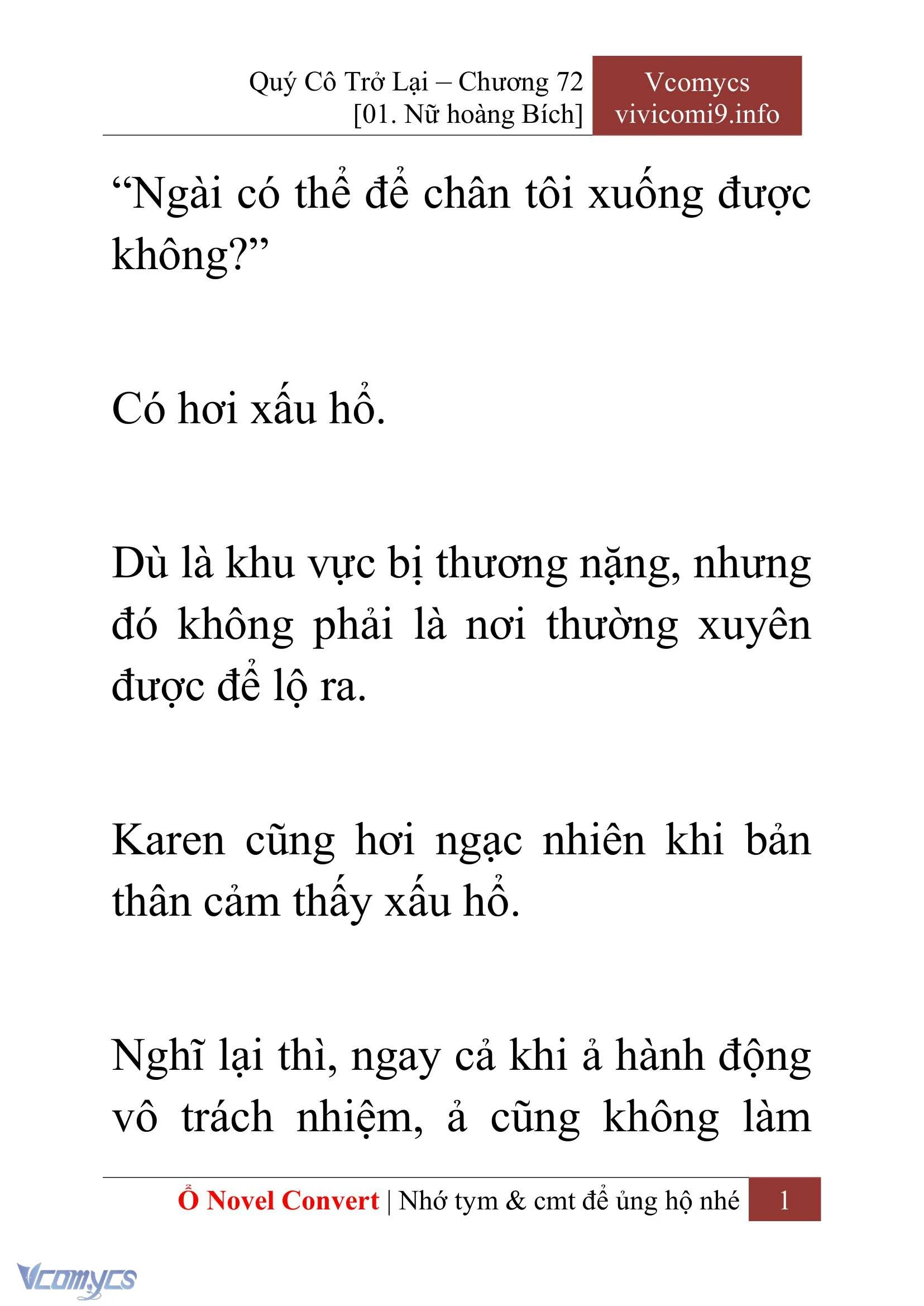 [Novel] Quý Cô Trở Lại Chapter  72 - 3