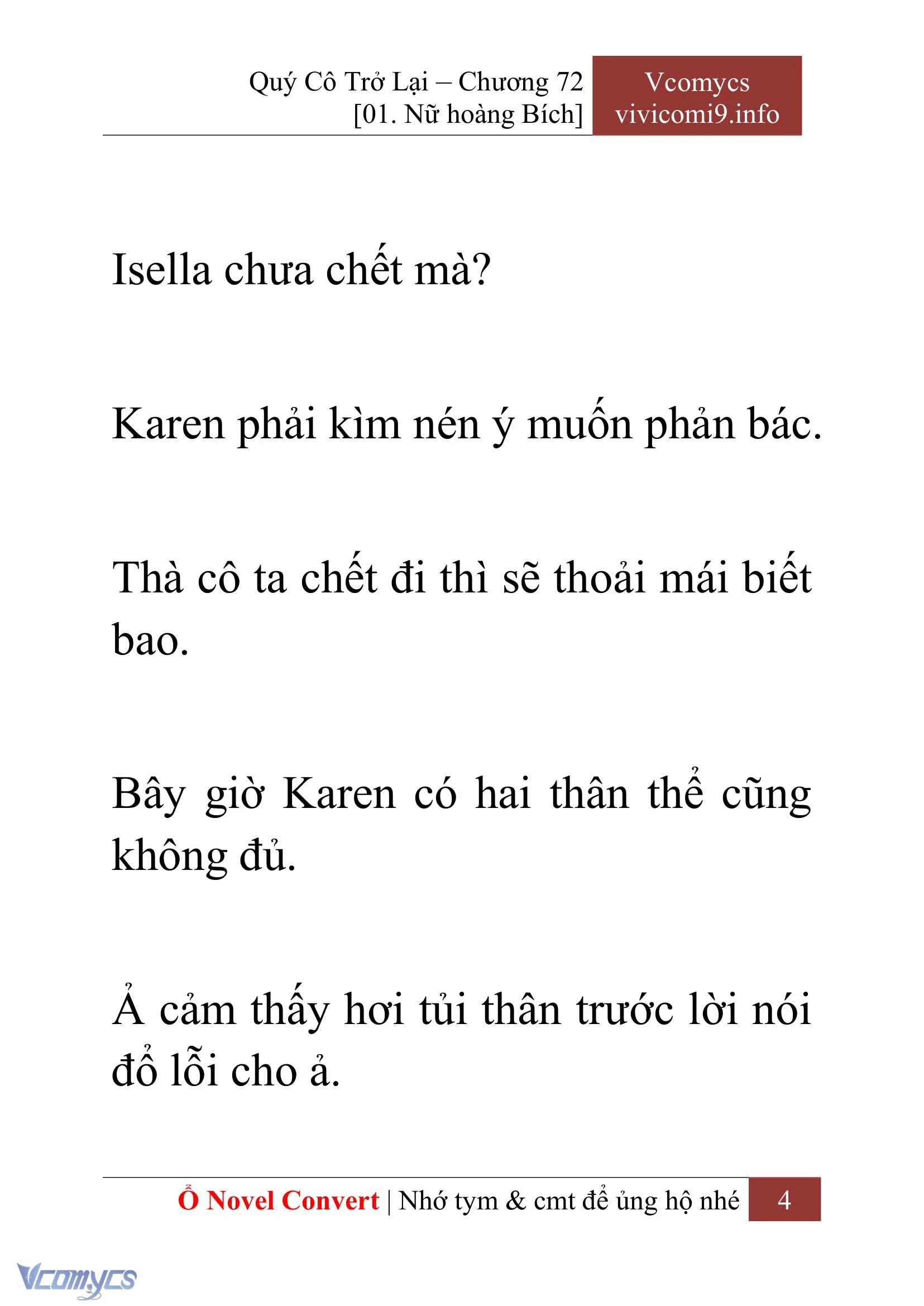 [Novel] Quý Cô Trở Lại Chapter  72 - 6