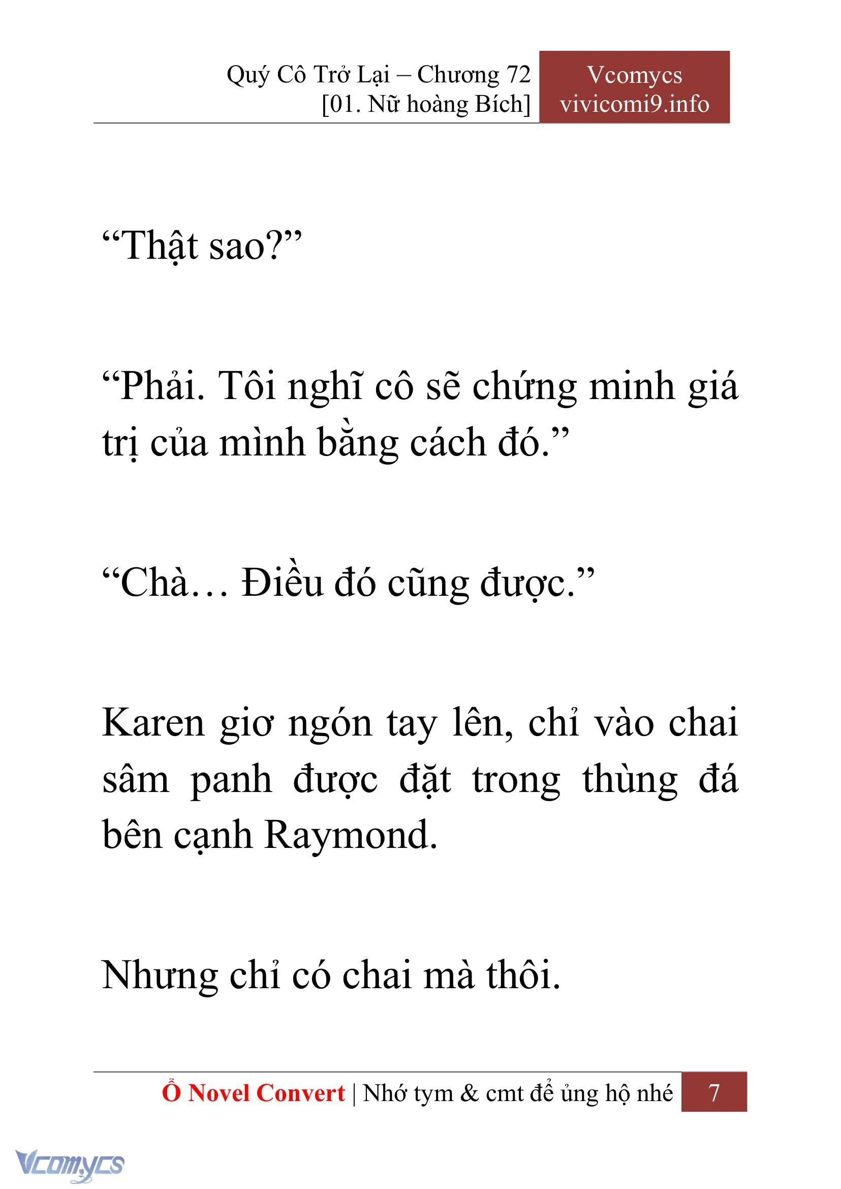 [Novel] Quý Cô Trở Lại Chapter  72 - 9