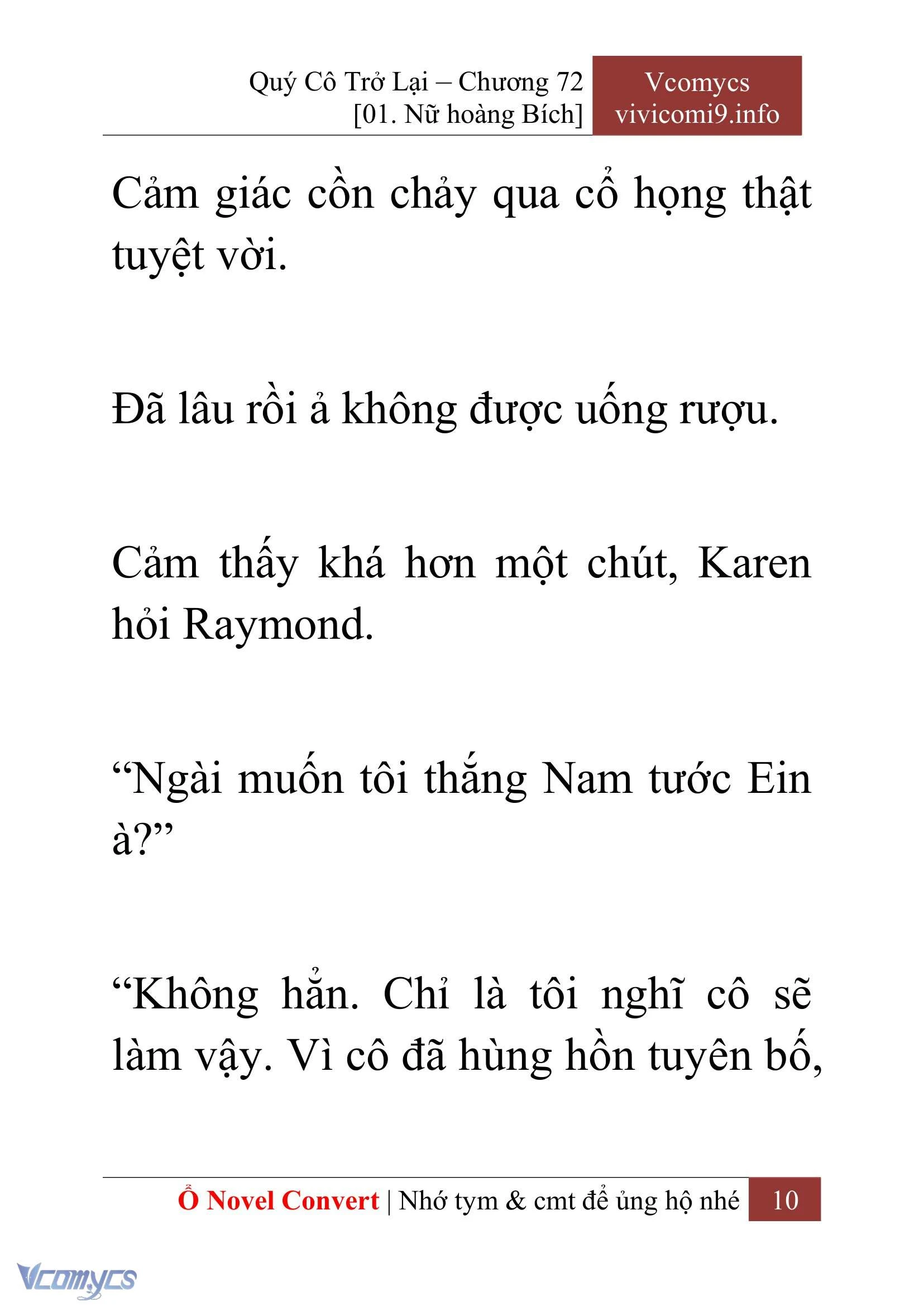 [Novel] Quý Cô Trở Lại Chapter  72 - 12
