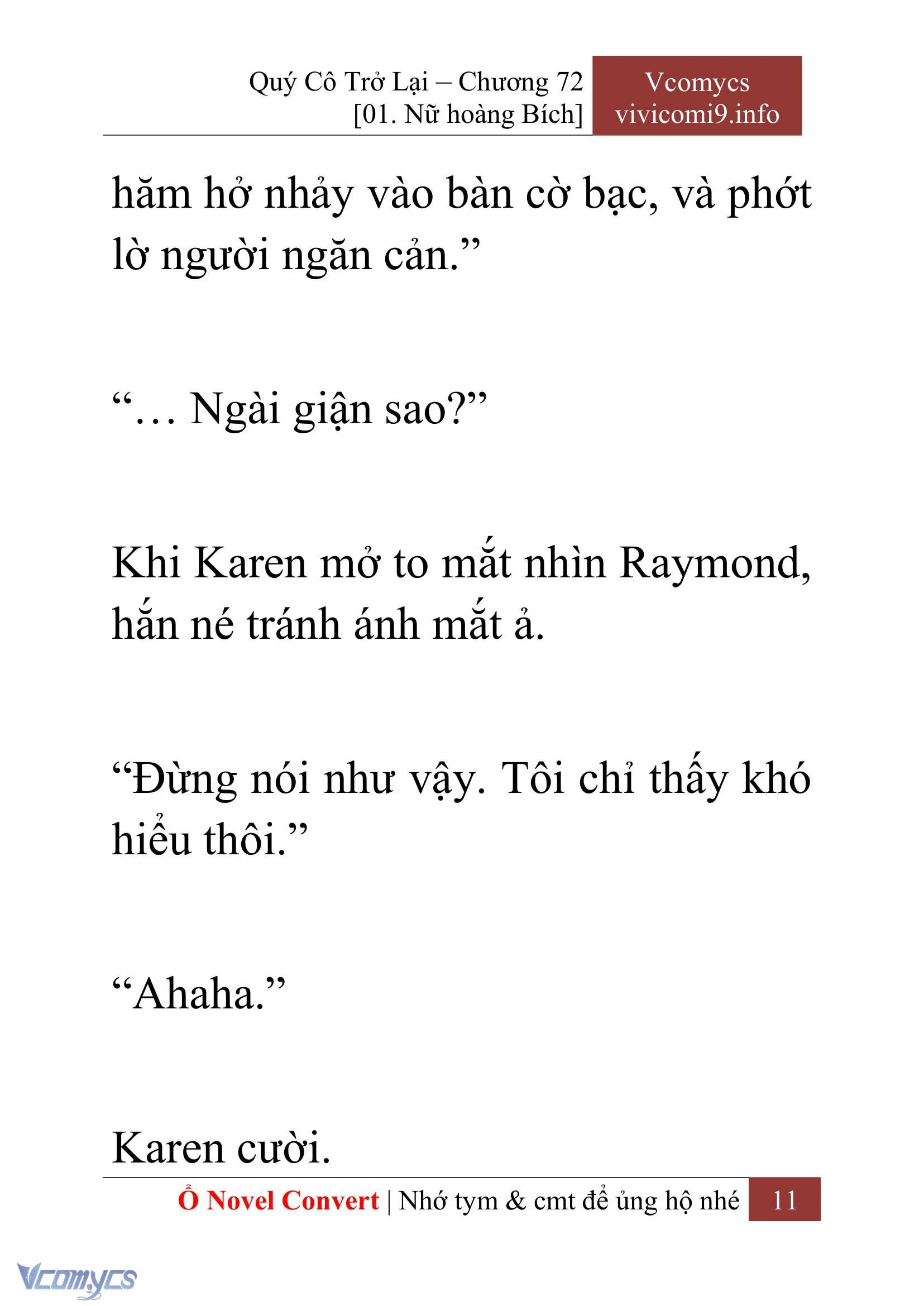 [Novel] Quý Cô Trở Lại Chapter  72 - 13