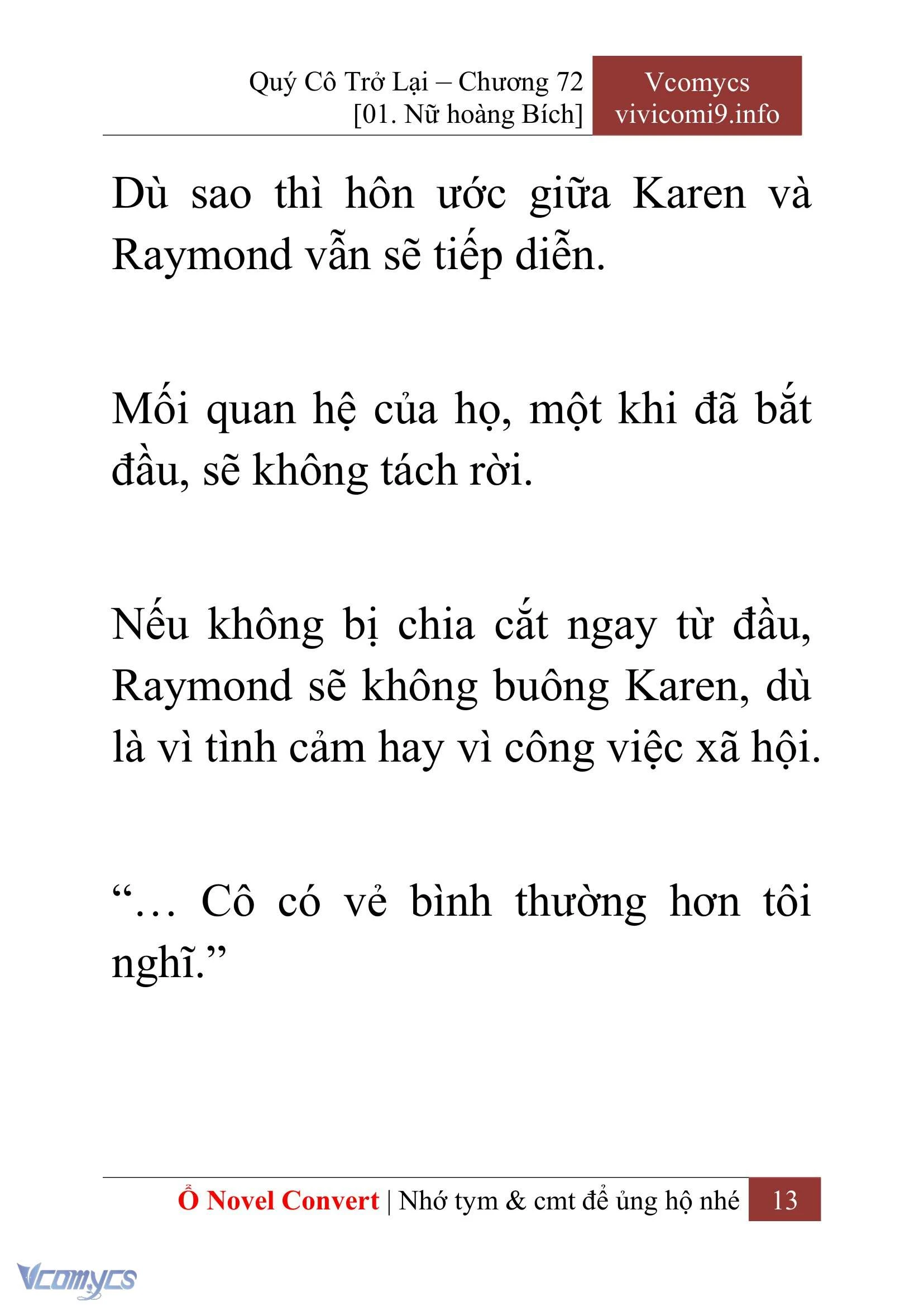 [Novel] Quý Cô Trở Lại Chapter  72 - 15