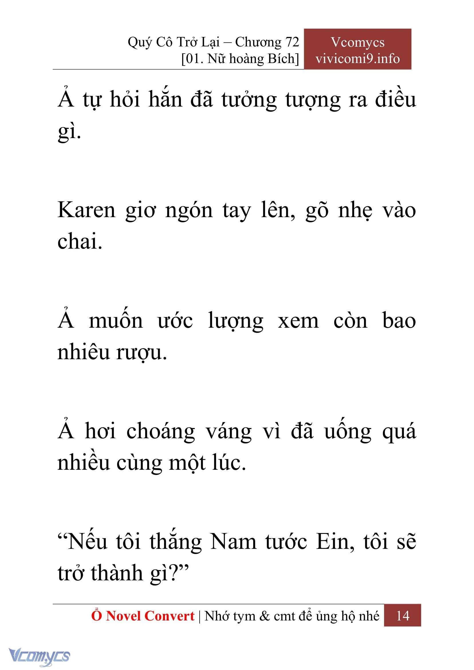 [Novel] Quý Cô Trở Lại Chapter  72 - 16
