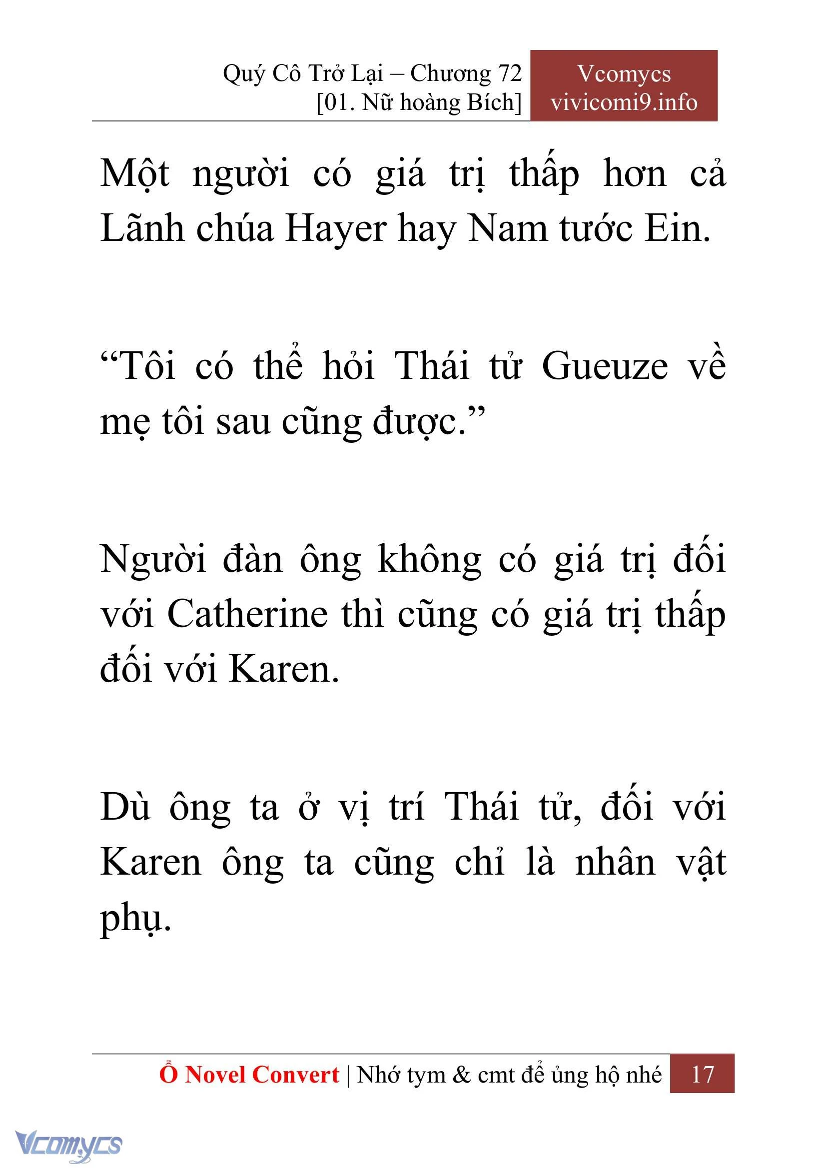 [Novel] Quý Cô Trở Lại Chapter  72 - 19