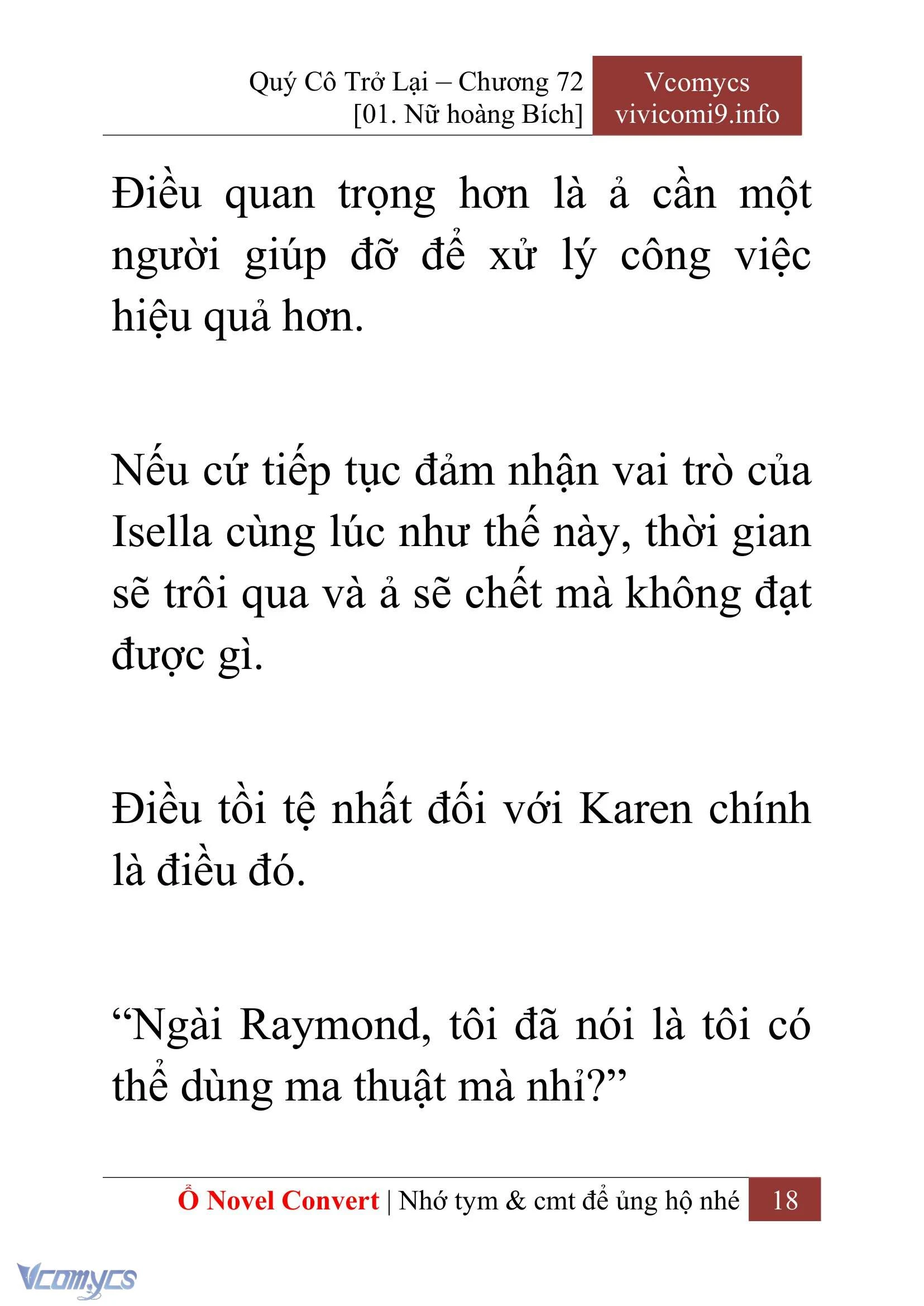[Novel] Quý Cô Trở Lại Chapter  72 - 20
