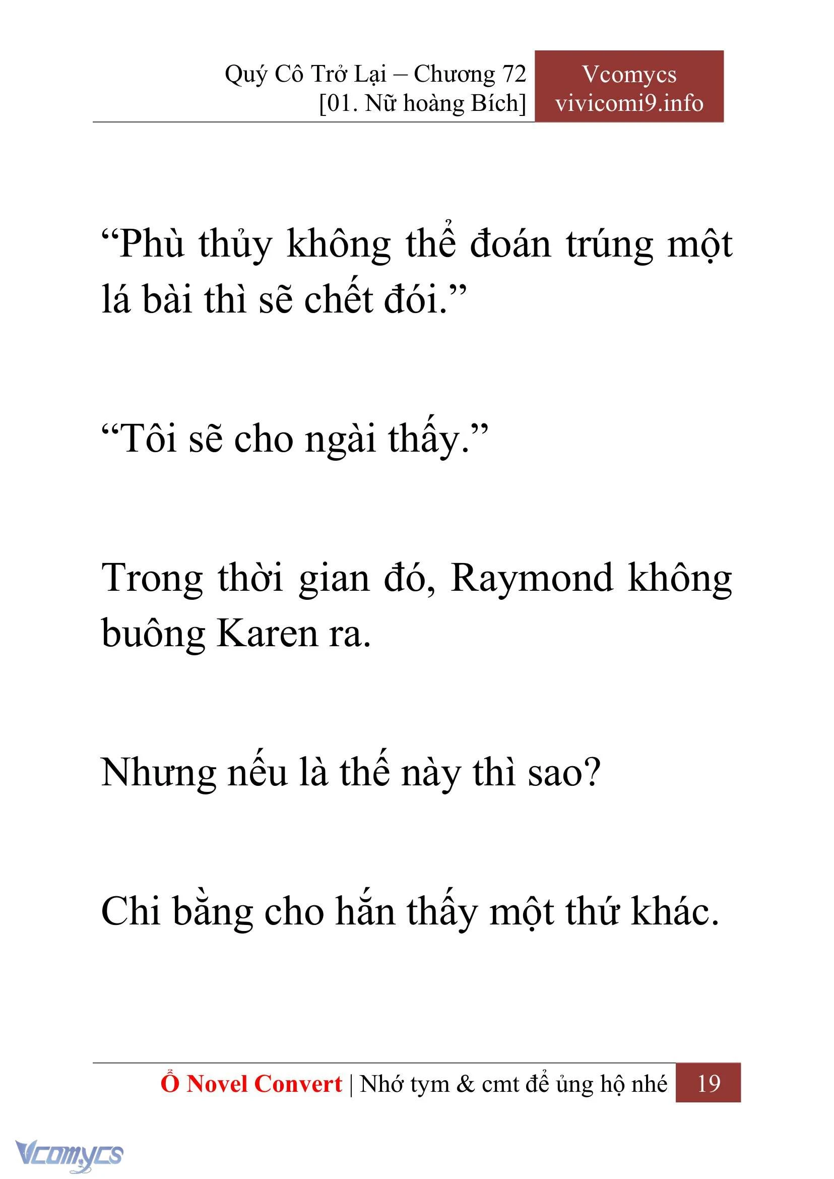 [Novel] Quý Cô Trở Lại Chapter  72 - 21