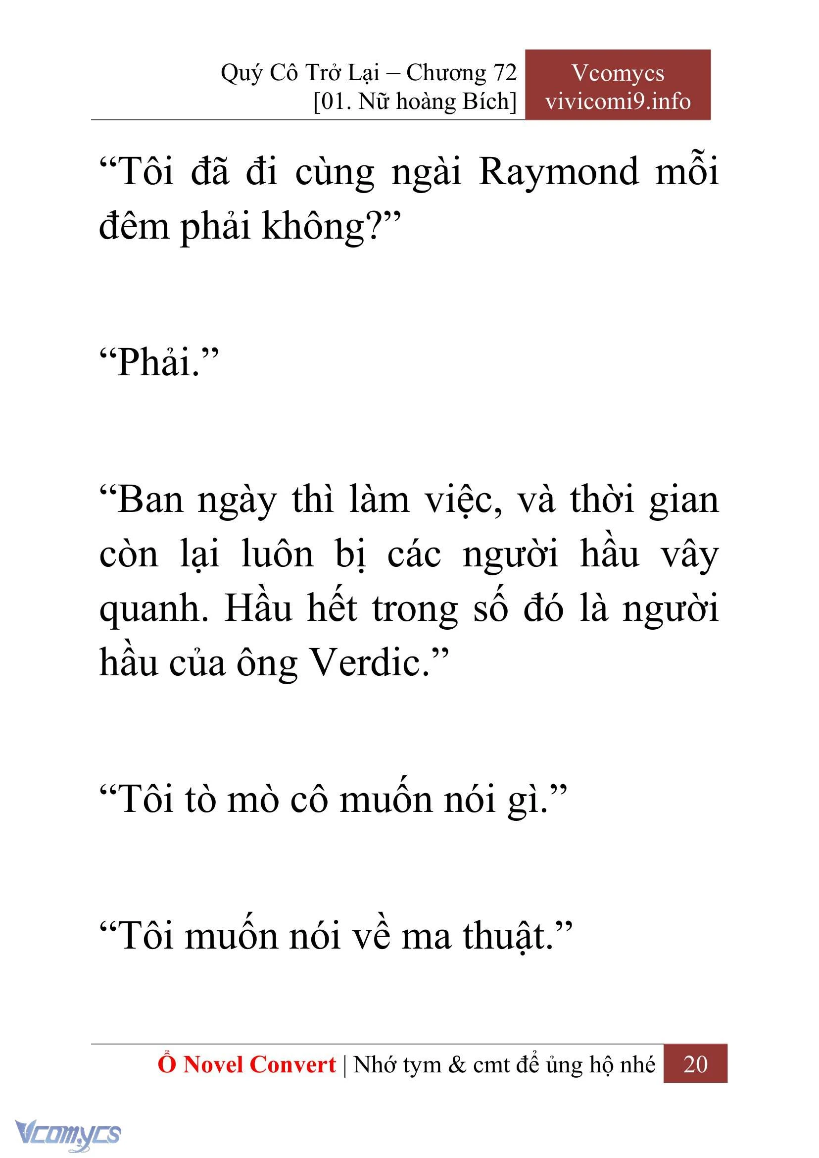 [Novel] Quý Cô Trở Lại Chapter  72 - 22