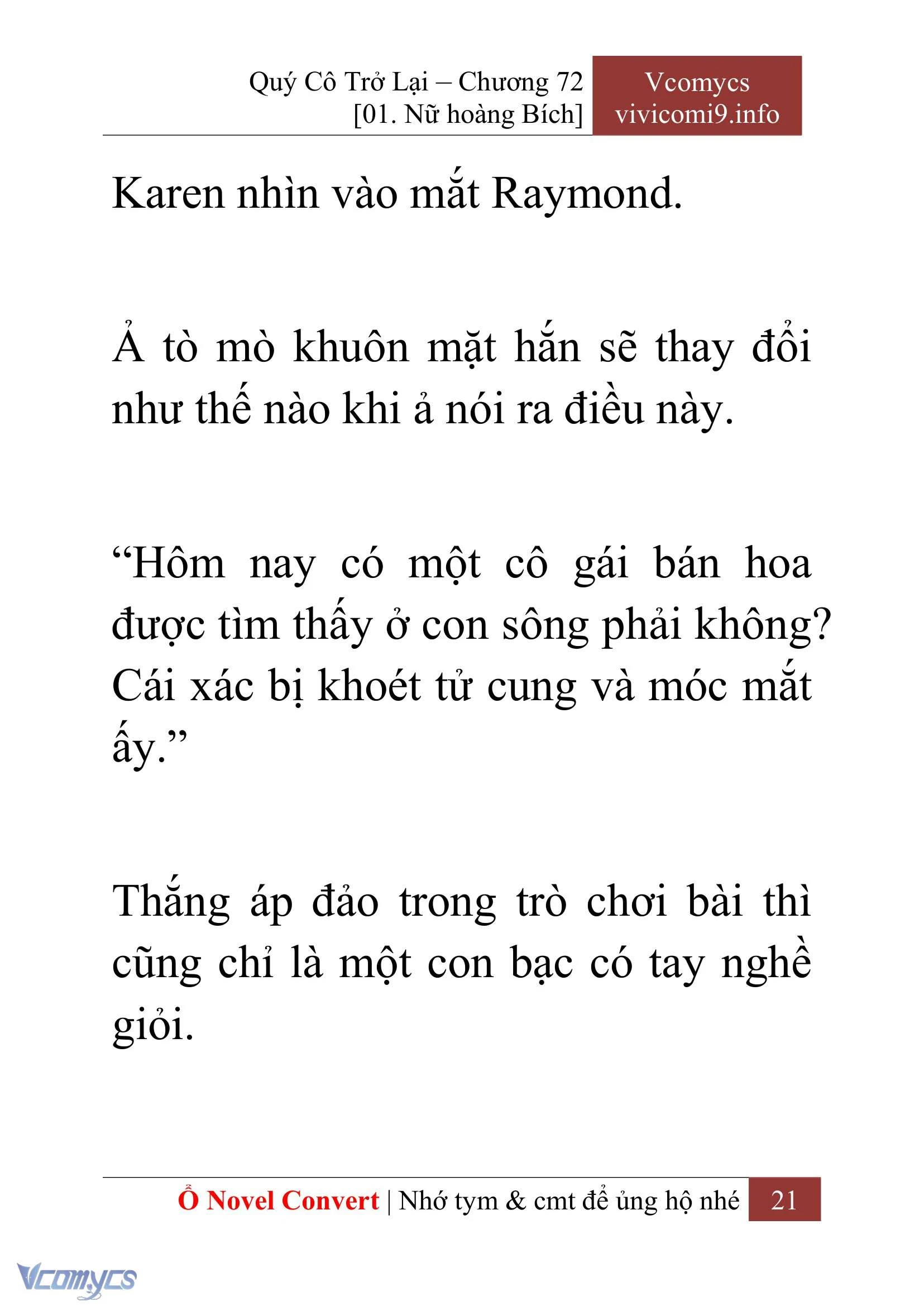 [Novel] Quý Cô Trở Lại Chapter  72 - 23