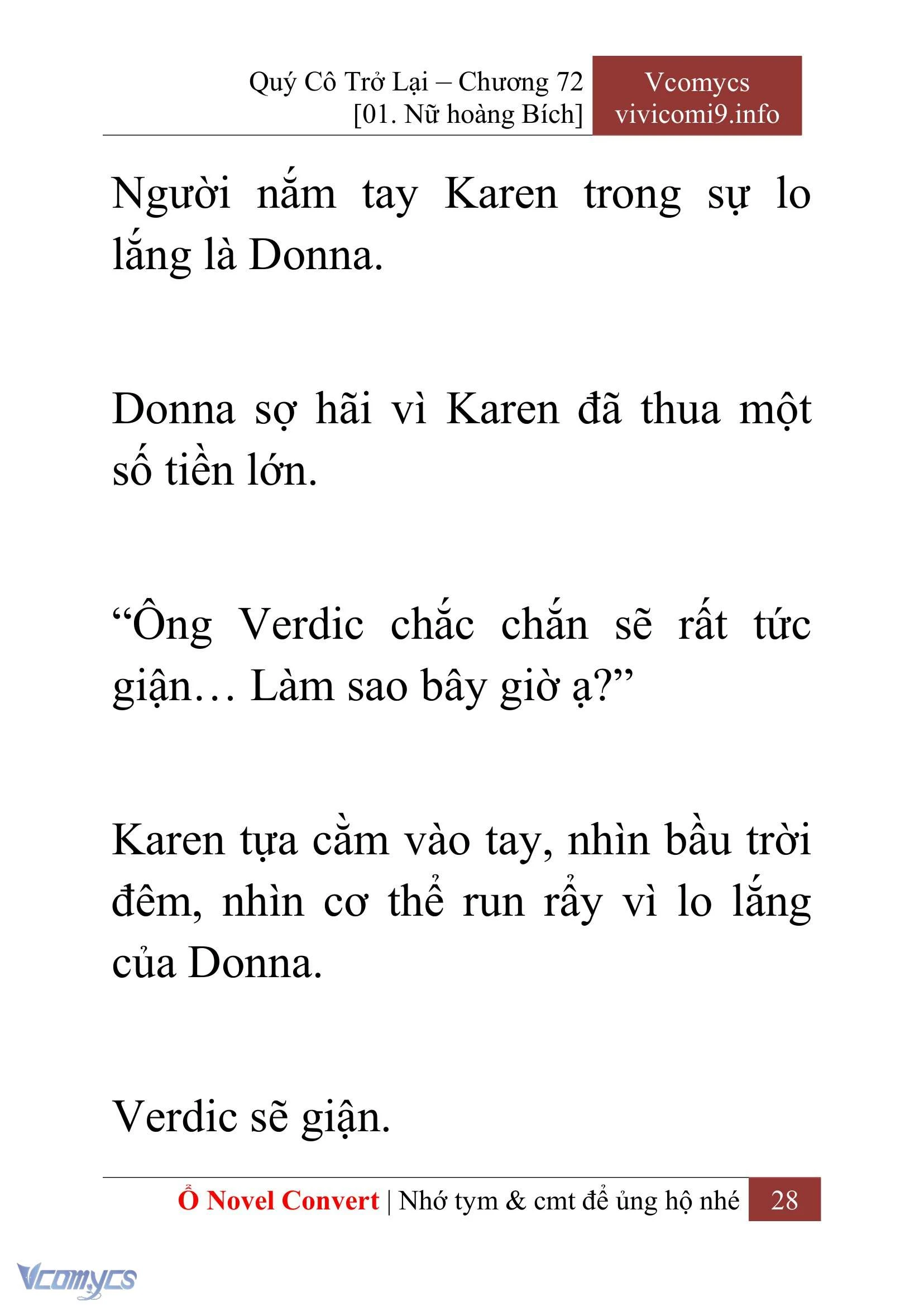 [Novel] Quý Cô Trở Lại Chapter  72 - 30