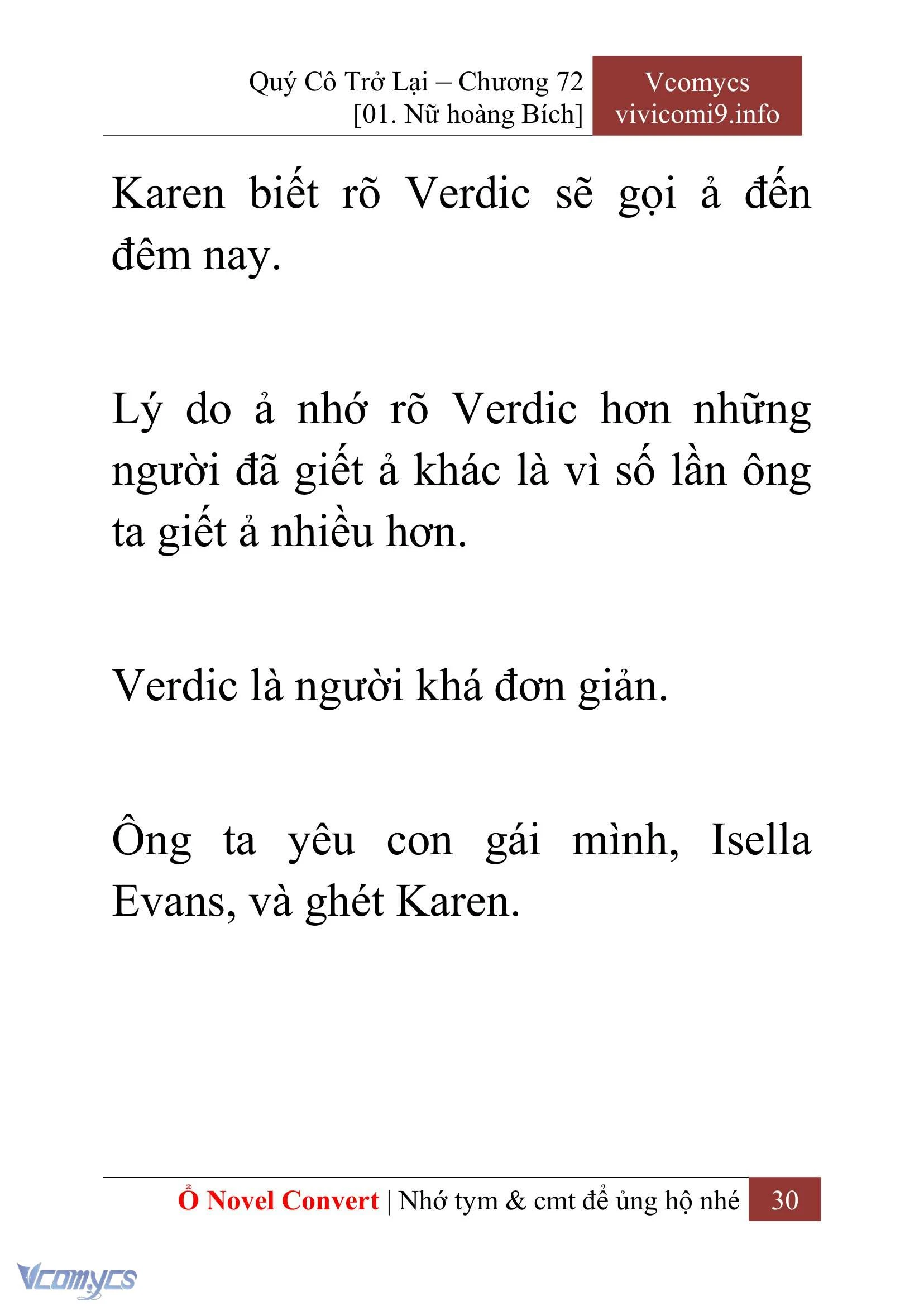 [Novel] Quý Cô Trở Lại Chapter  72 - 32