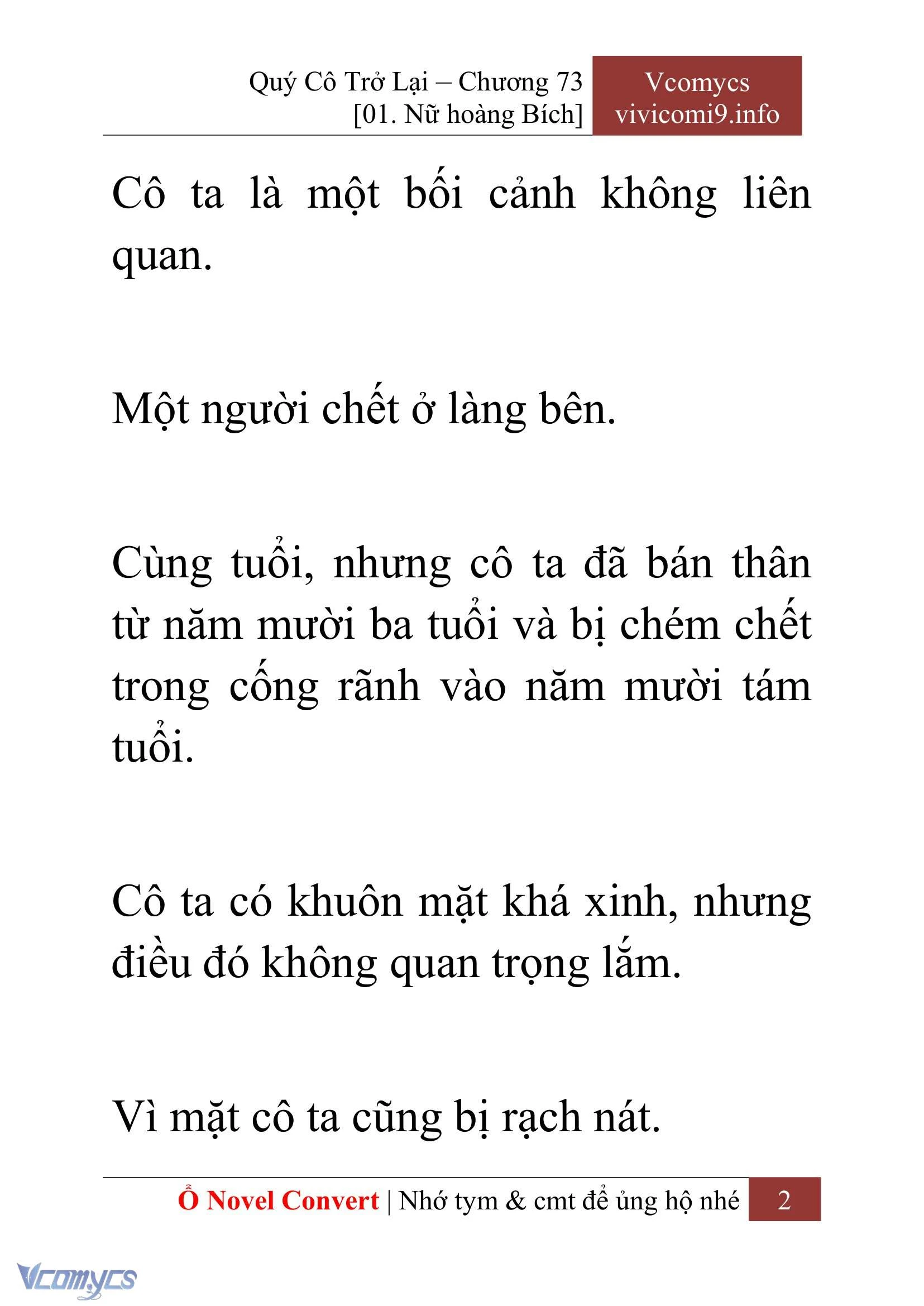 [Novel] Quý Cô Trở Lại Chapter  73 - 4