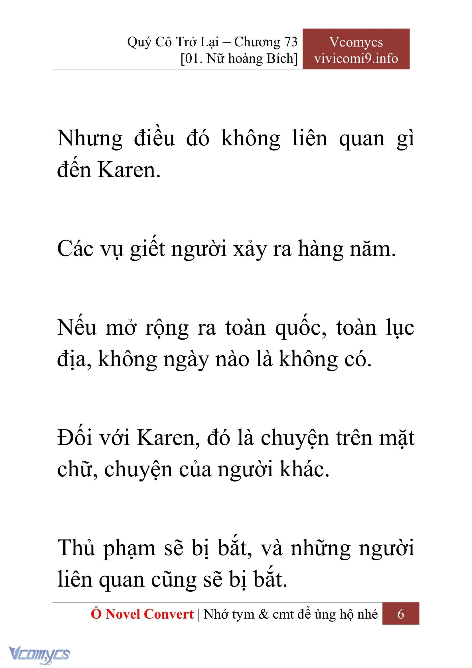[Novel] Quý Cô Trở Lại Chapter  73 - 8